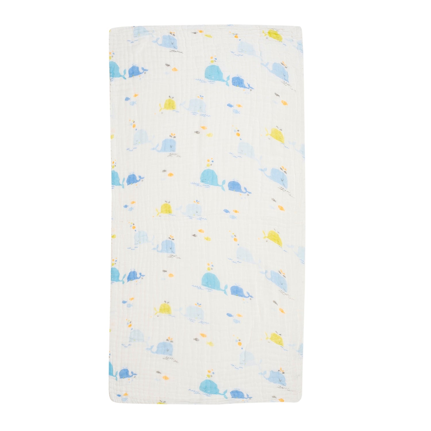 Baby Moo Dolphin 100% Cotton Ultra Soft Eco Friendly Absorbent Towel - White