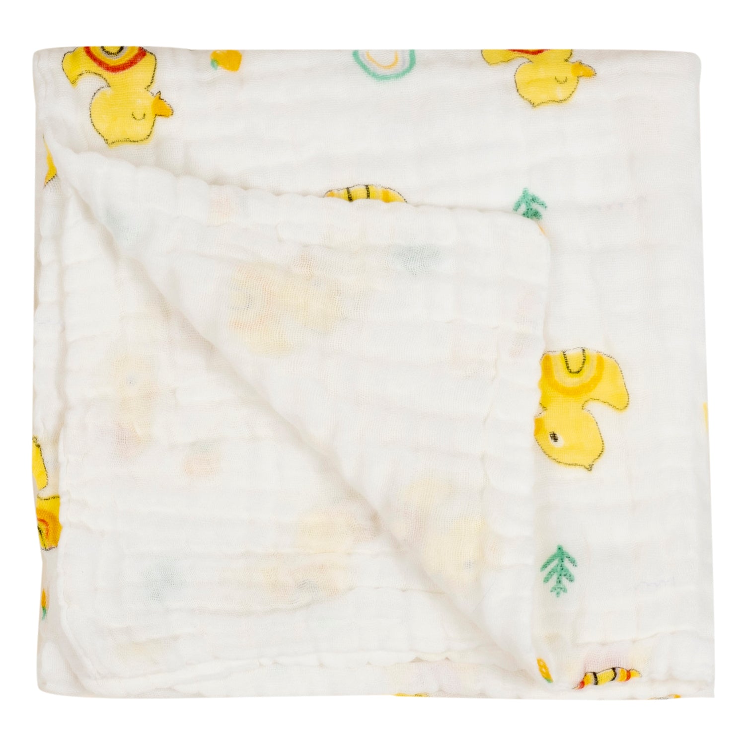 Baby Moo Duck 100% Cotton Ultra Soft Eco Friendly Absorbent Towel - White