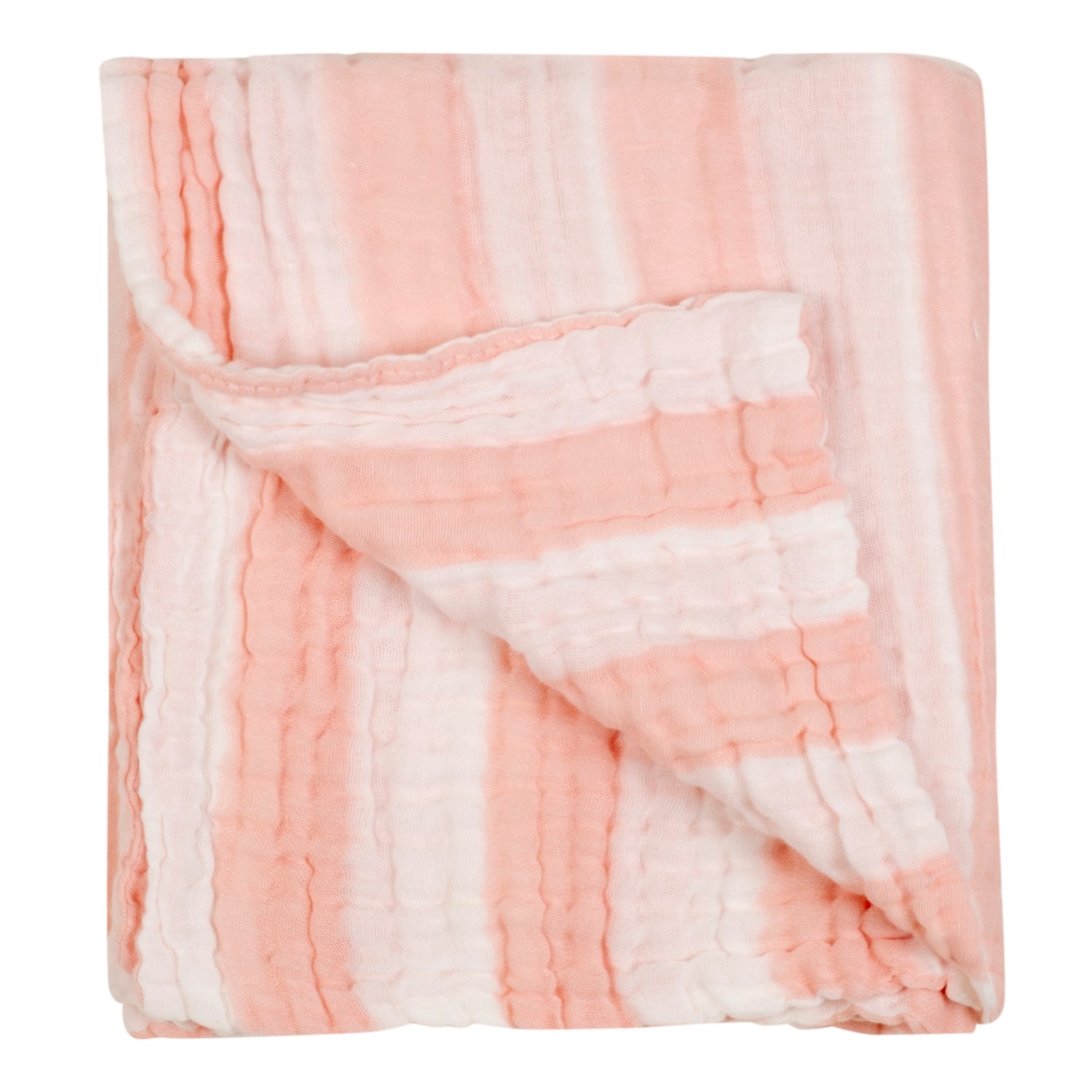 Baby Moo Premium Striped 100% Cotton Ultra Soft Eco Friendly Absorbent Towel - PInk