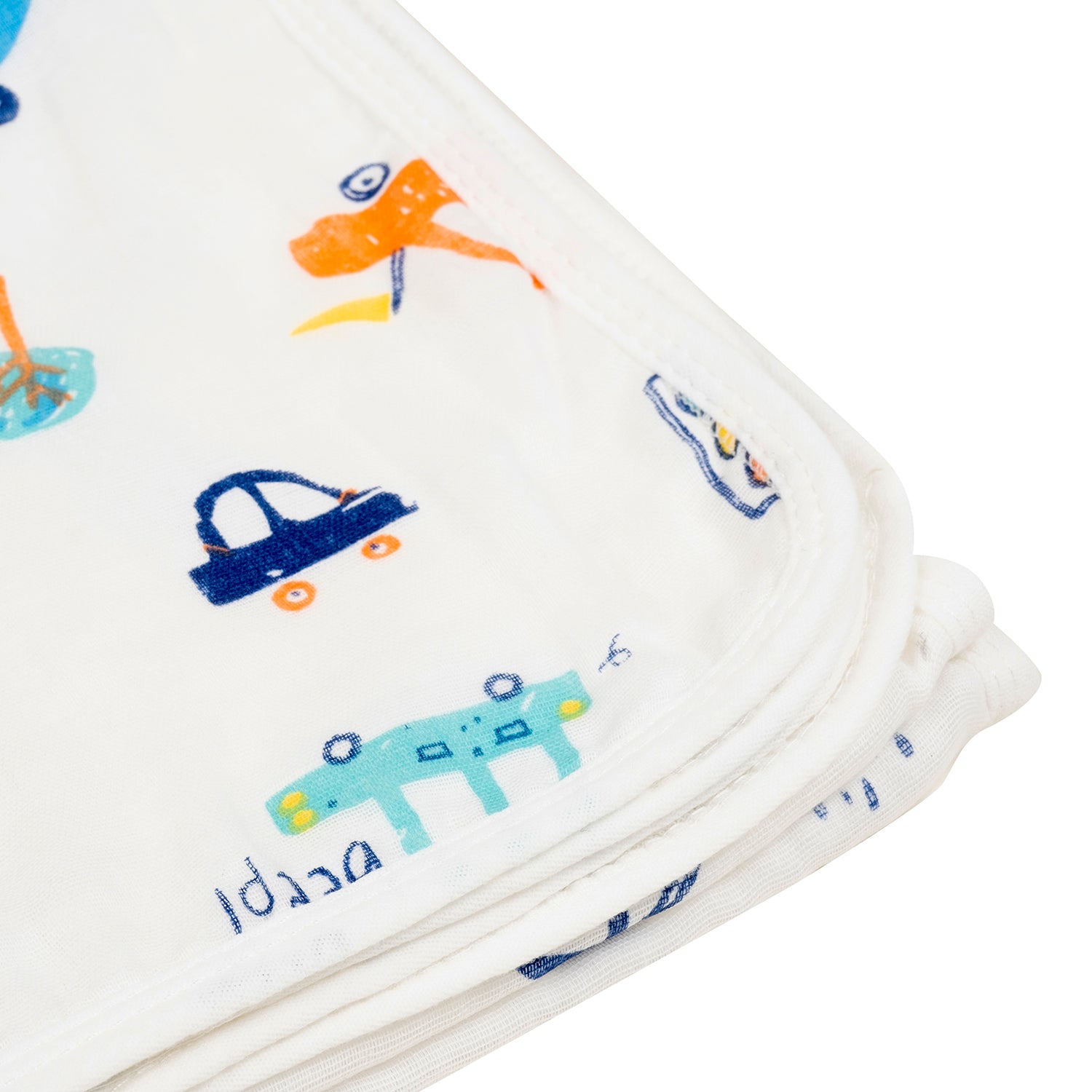 Baby Moo Car 100% Cotton Ultra Soft Eco Friendly Absorbent Premium Bath Towel - White