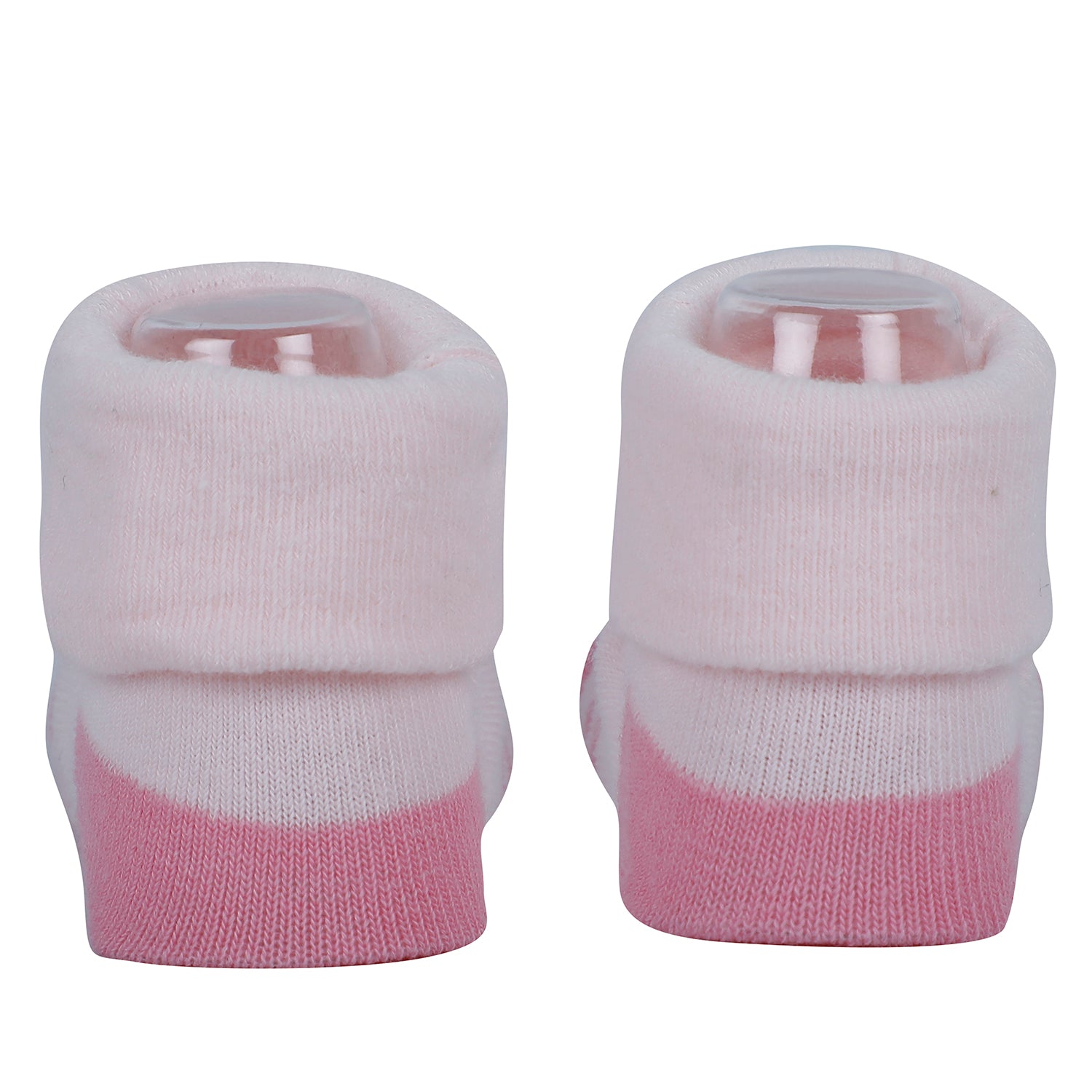 Baby Moo Cute Puppy 3D Anti-Skid Socks Booties Pack of 3 - Pink