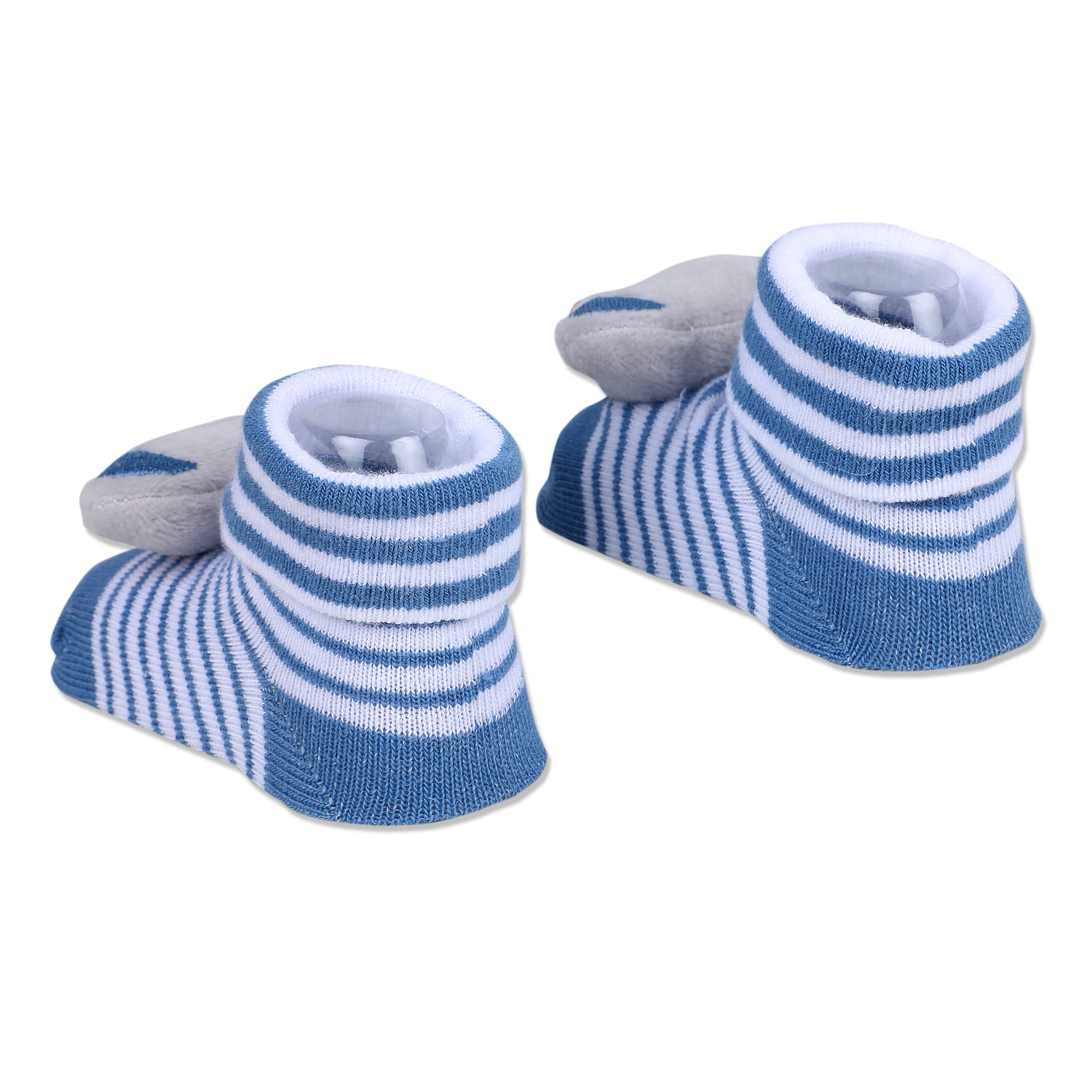 Baby Moo Elephant Trunk Cotton Anti-Skid 3D Socks - Blue - Baby Moo