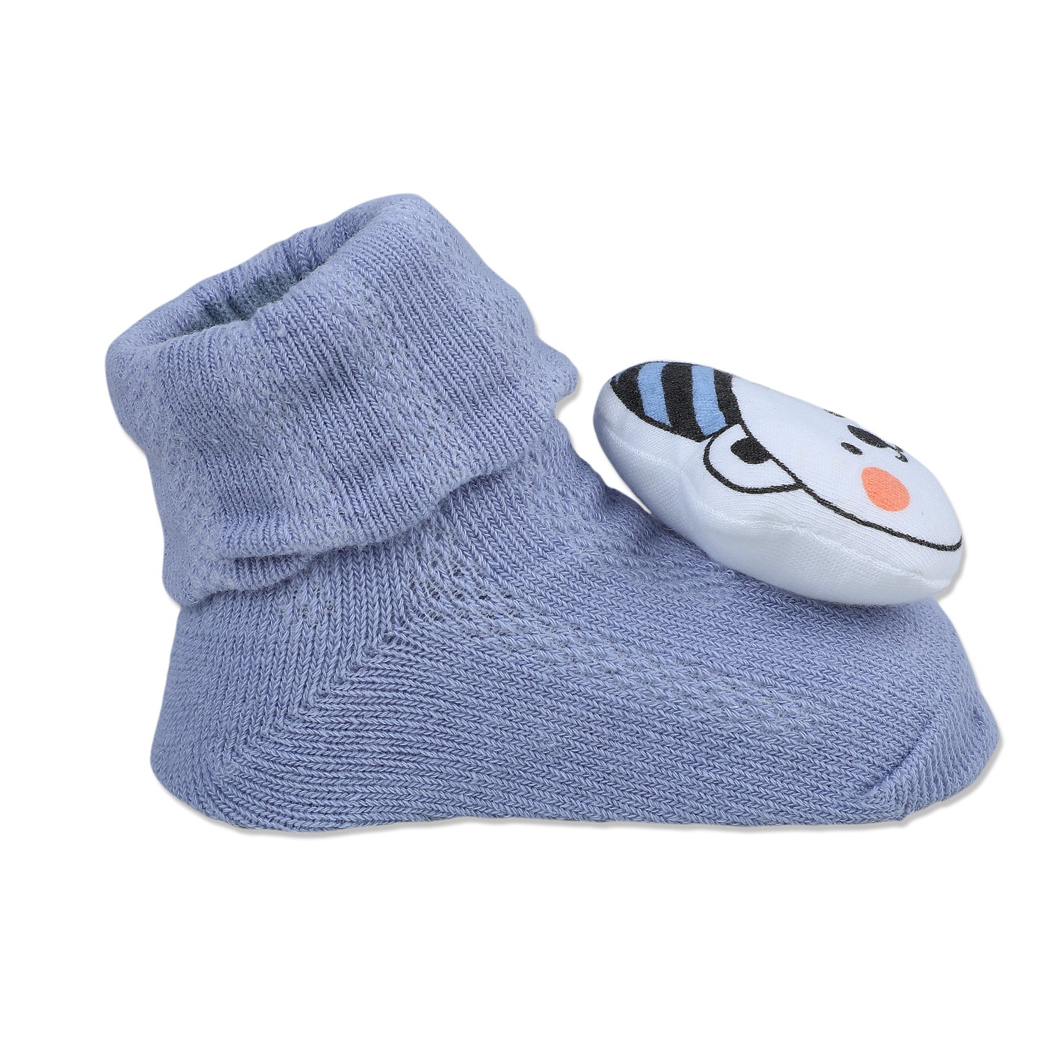 Baby Moo Party Panda Cotton Anti-Skid 3D Socks - Grey - Baby Moo