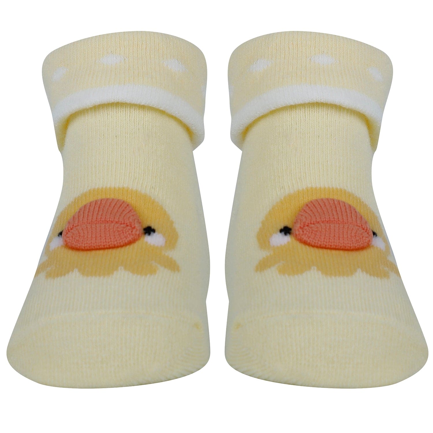 Baby Moo Duck 3D Anti-Skid Socks Booties Pack of 3 - Blue