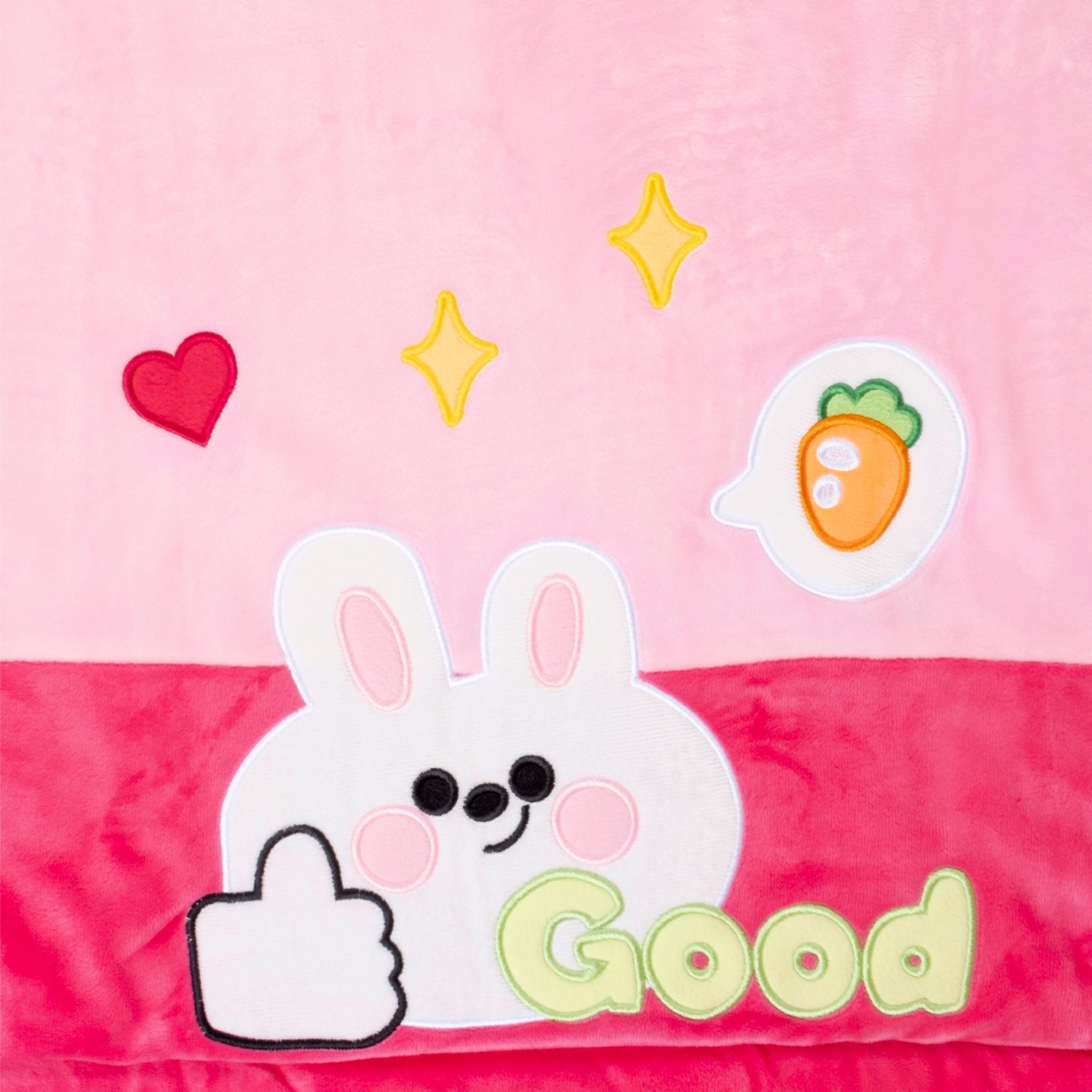 Baby Moo Bunny Plush Cotton All Season Nursery Blanket - Pink