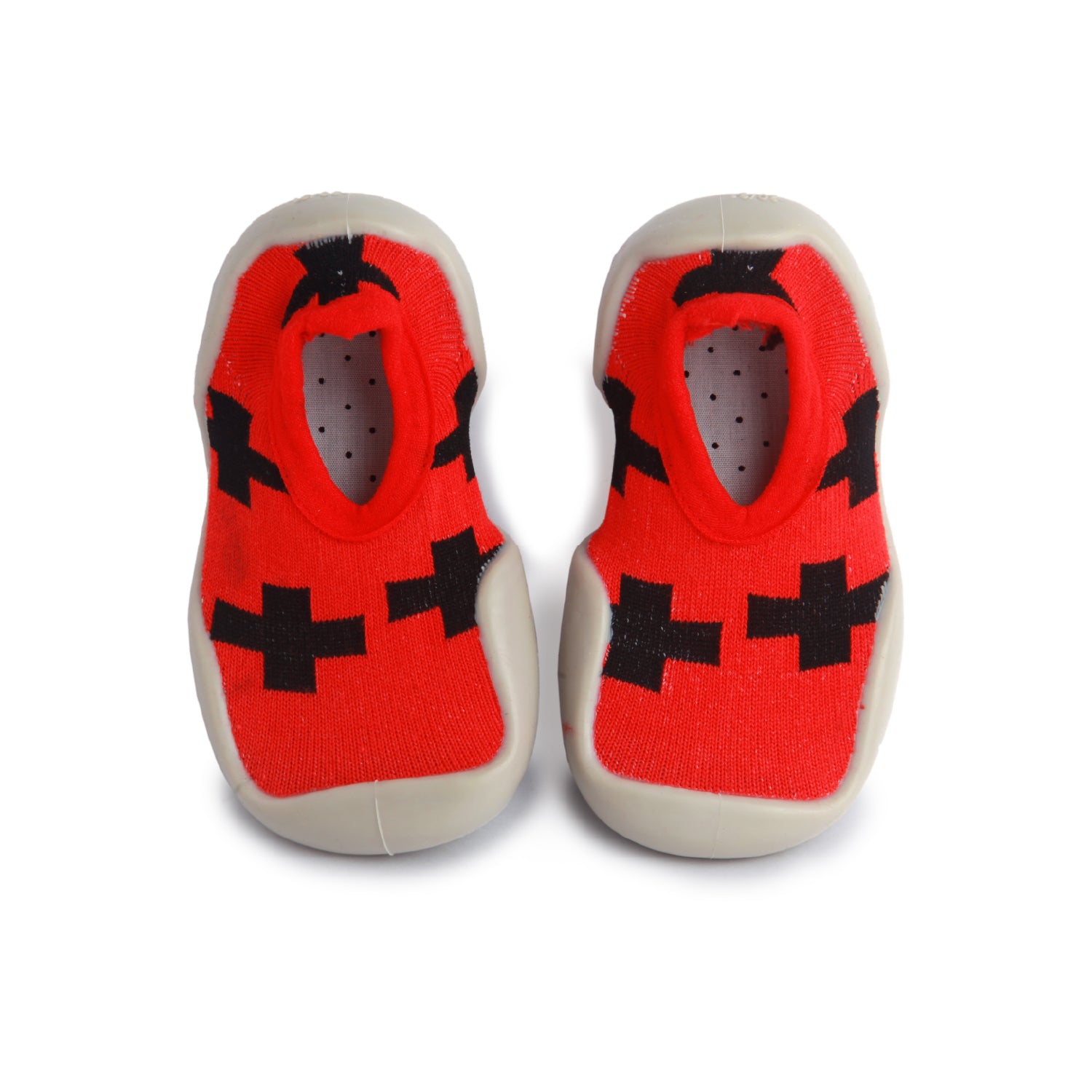 Hot Cross Buns Red Slip-On Shoes - Baby Moo