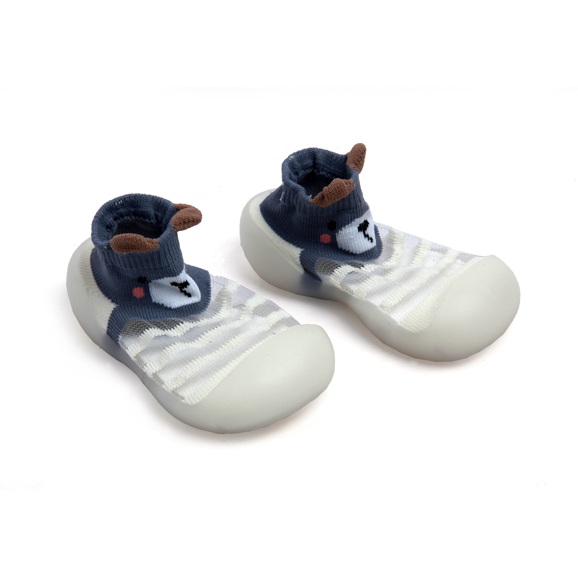 World At My Feet White Slip-On Shoes - Baby Moo