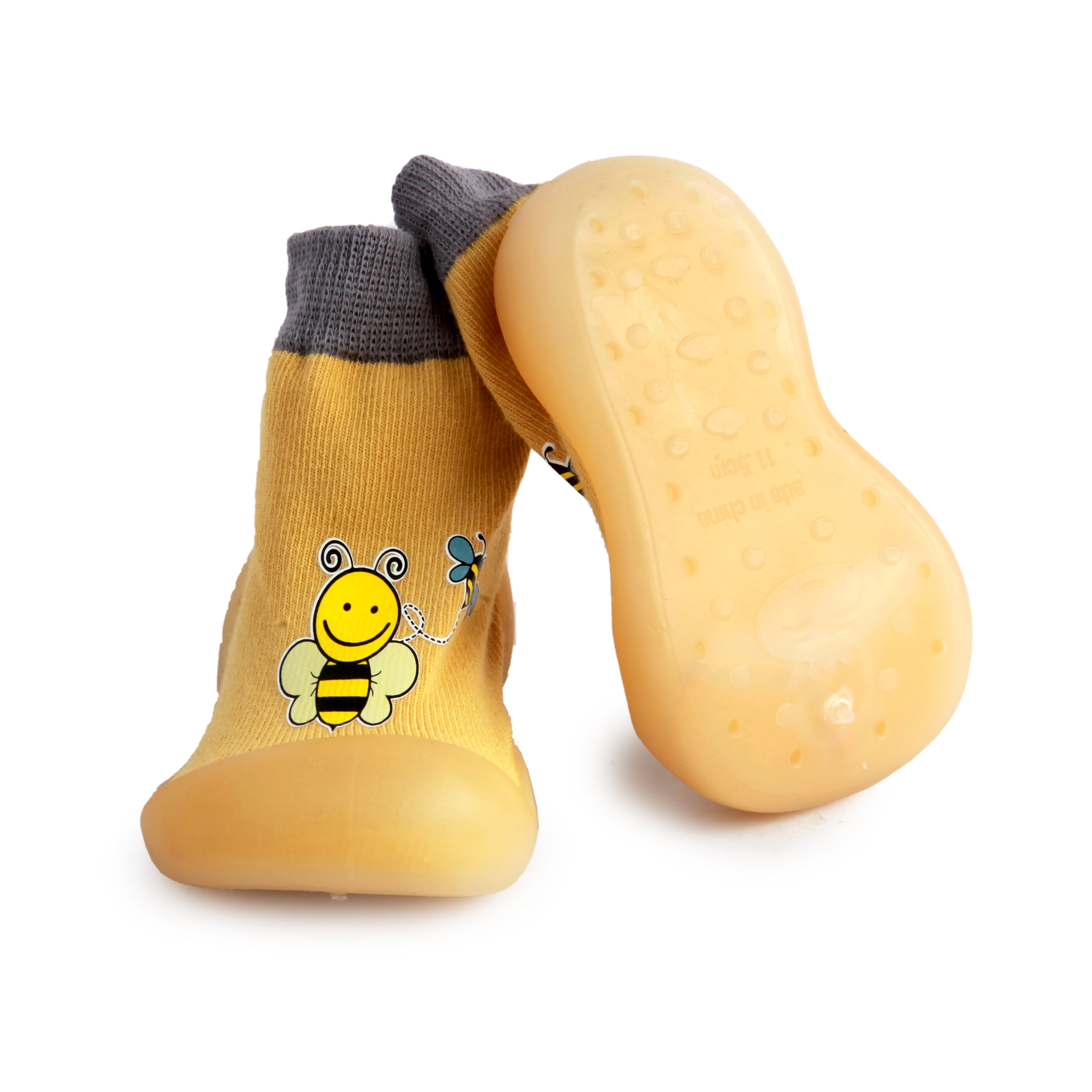 Bee Sweet Star Yellow Slip-On Shoes - Baby Moo