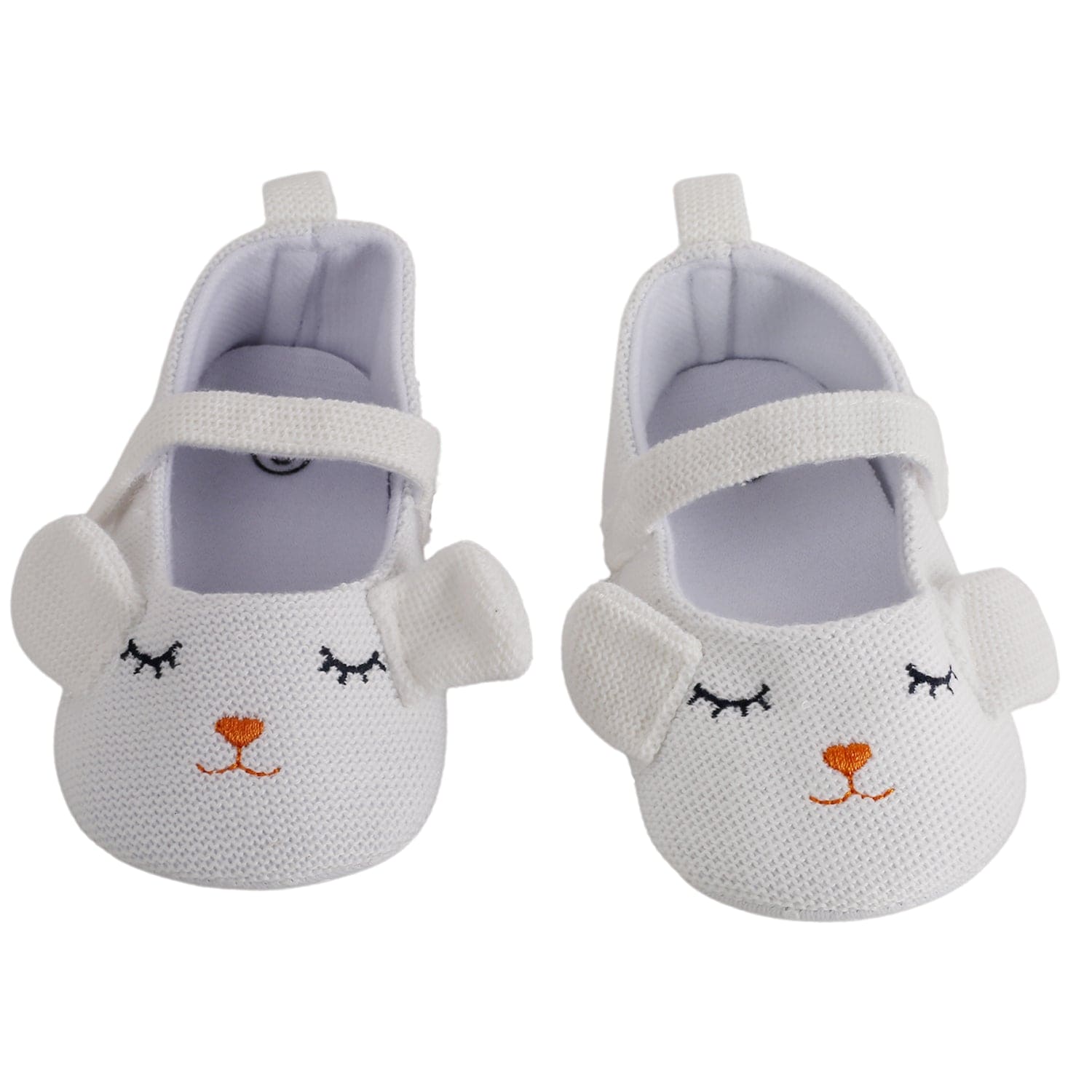 Baby Moo Sleepy Puppy White Booties - Baby Moo