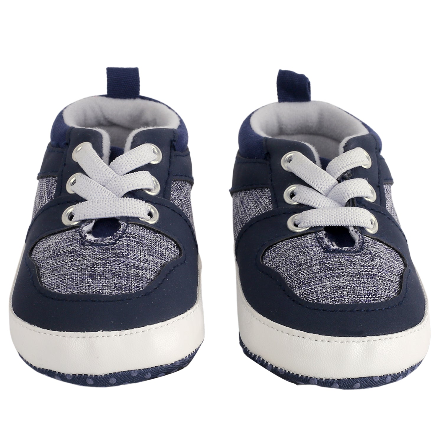 Casual Blue Lace Up Booties - Baby Moo
