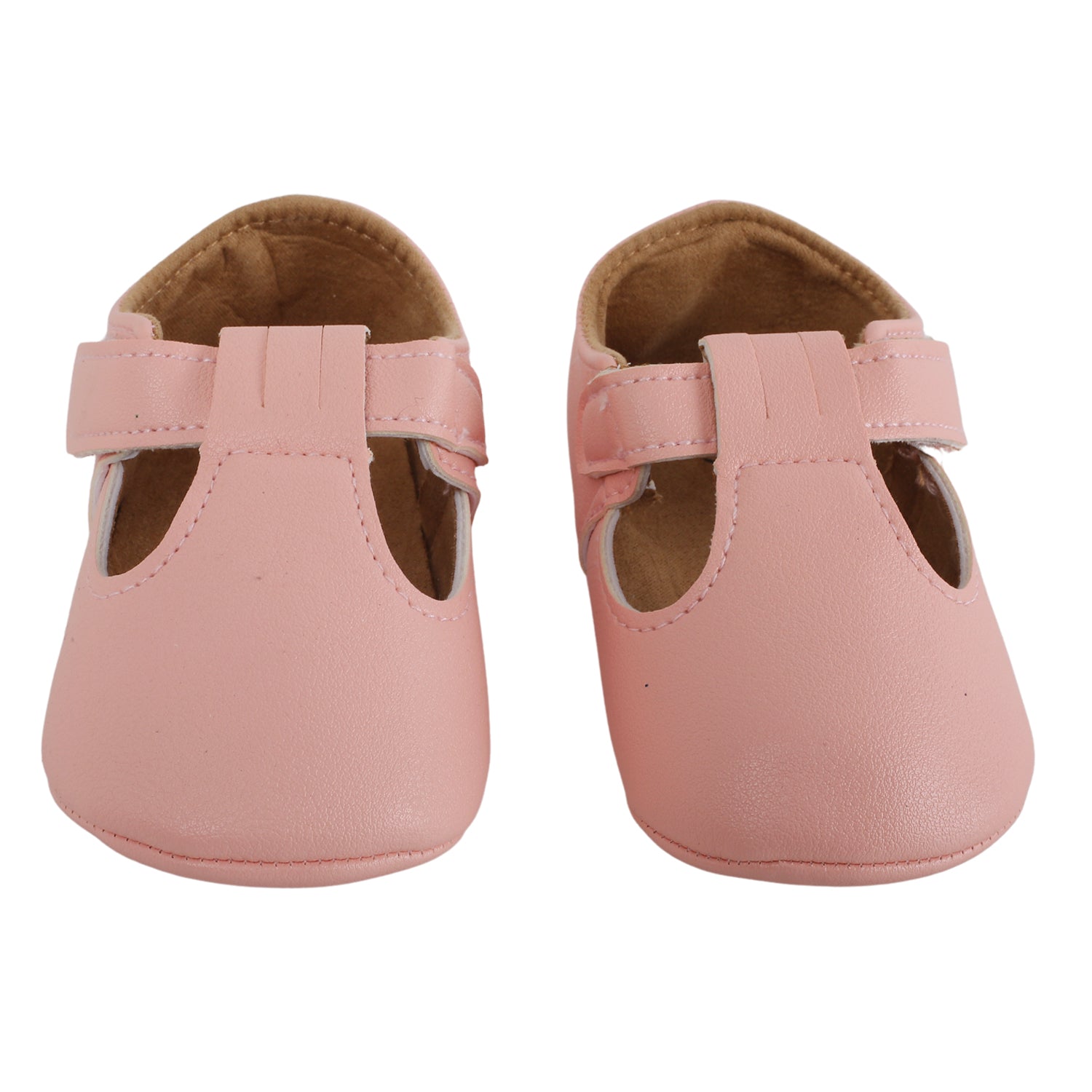 Baby Moo Dressy Pink Velcro Booties - Baby Moo