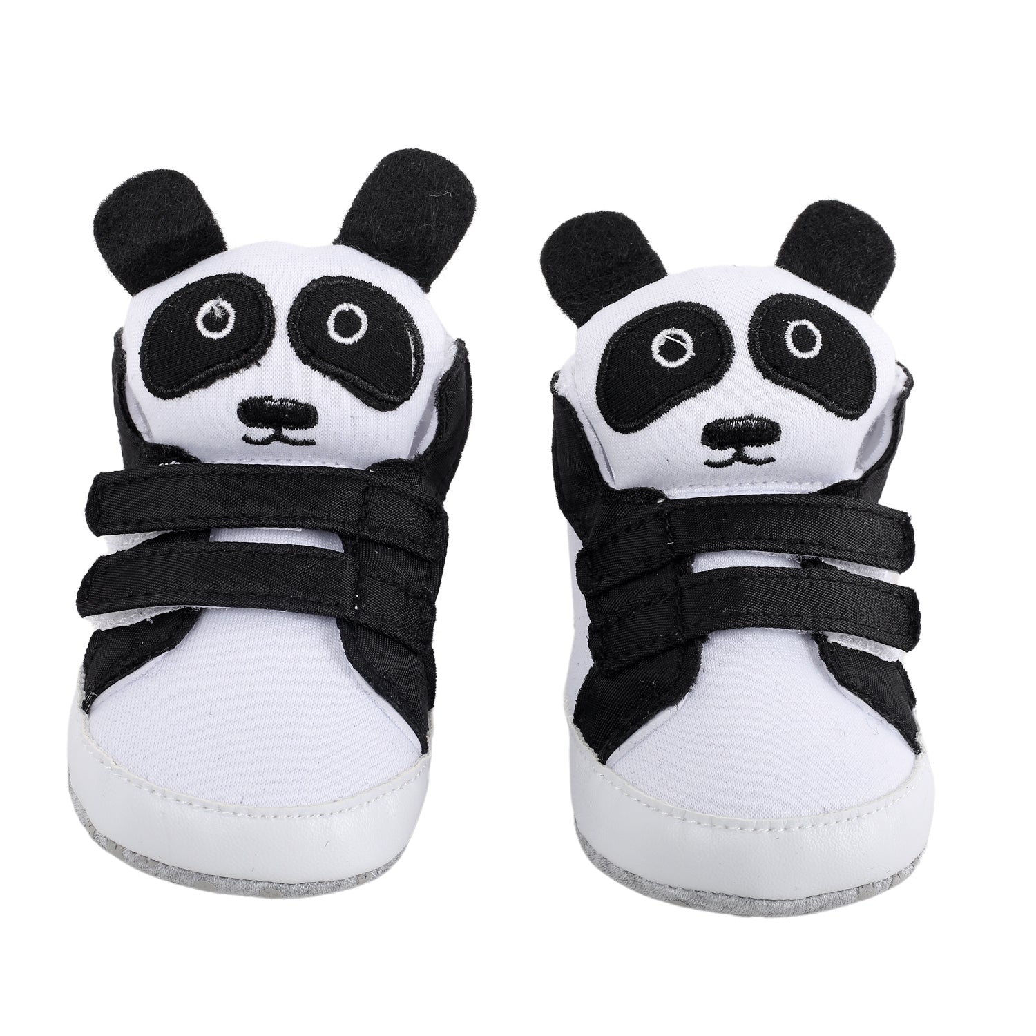 Panda Black Velcro Booties