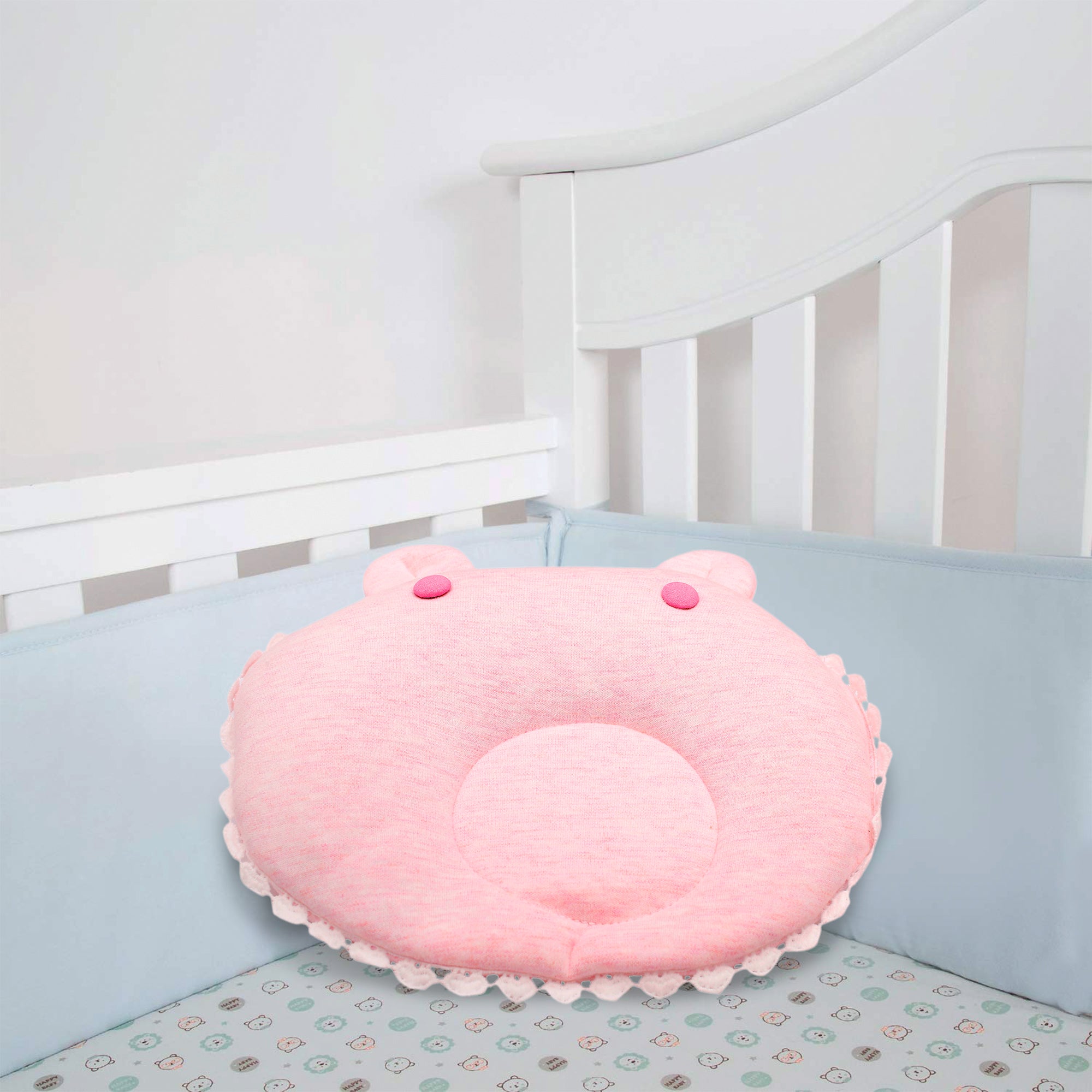 Pink Round Pillow Set