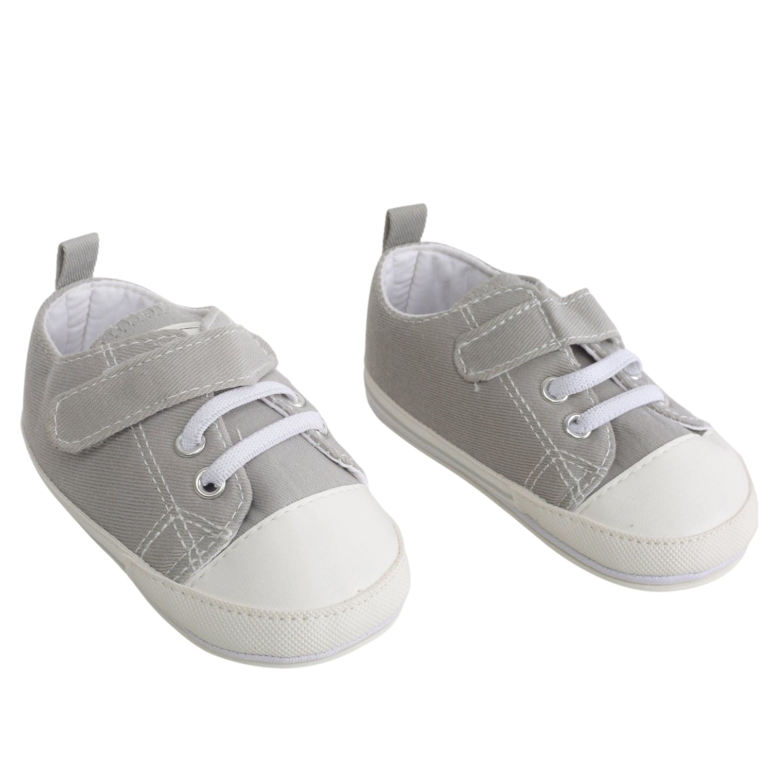 Grey shop velcro shoes