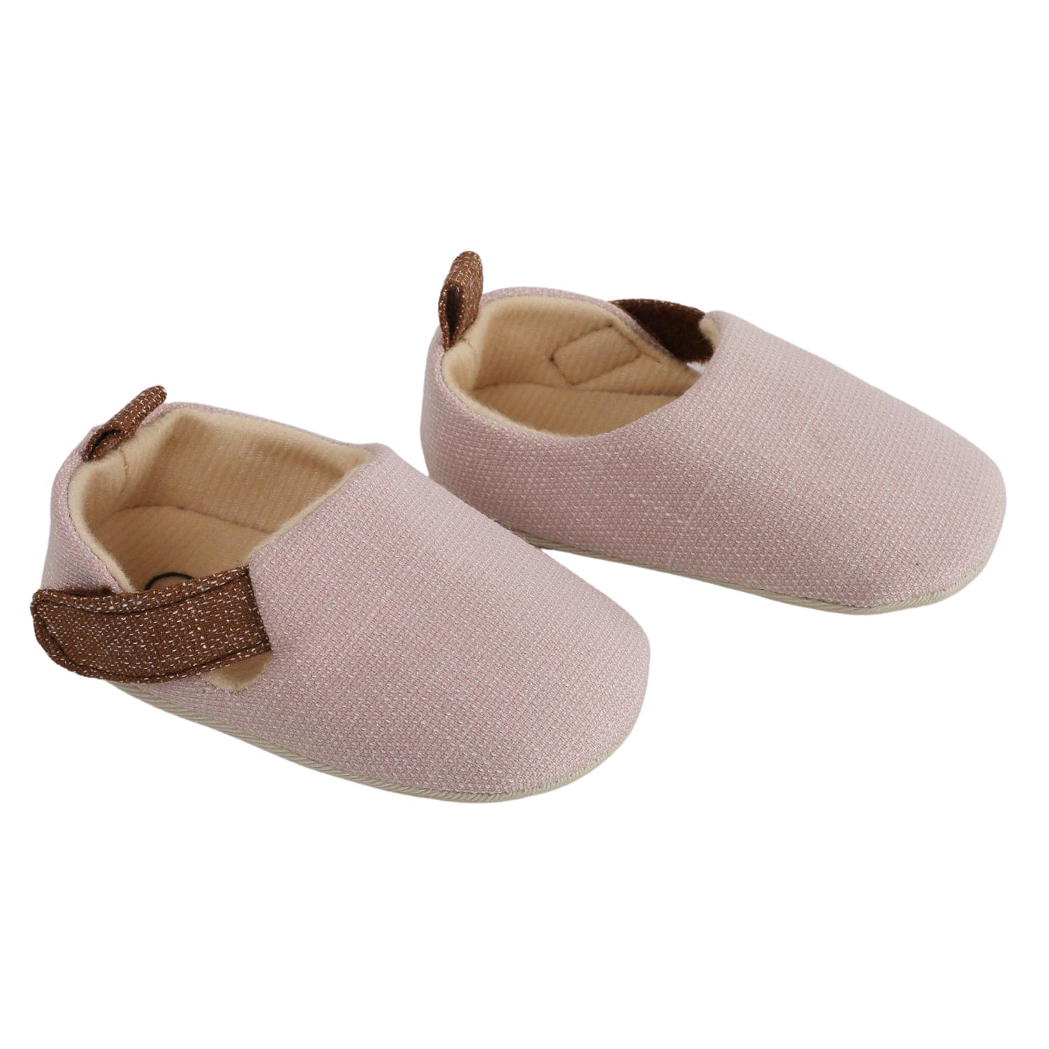 Baby Moo Textured Pink Velcro Booties - Baby Moo