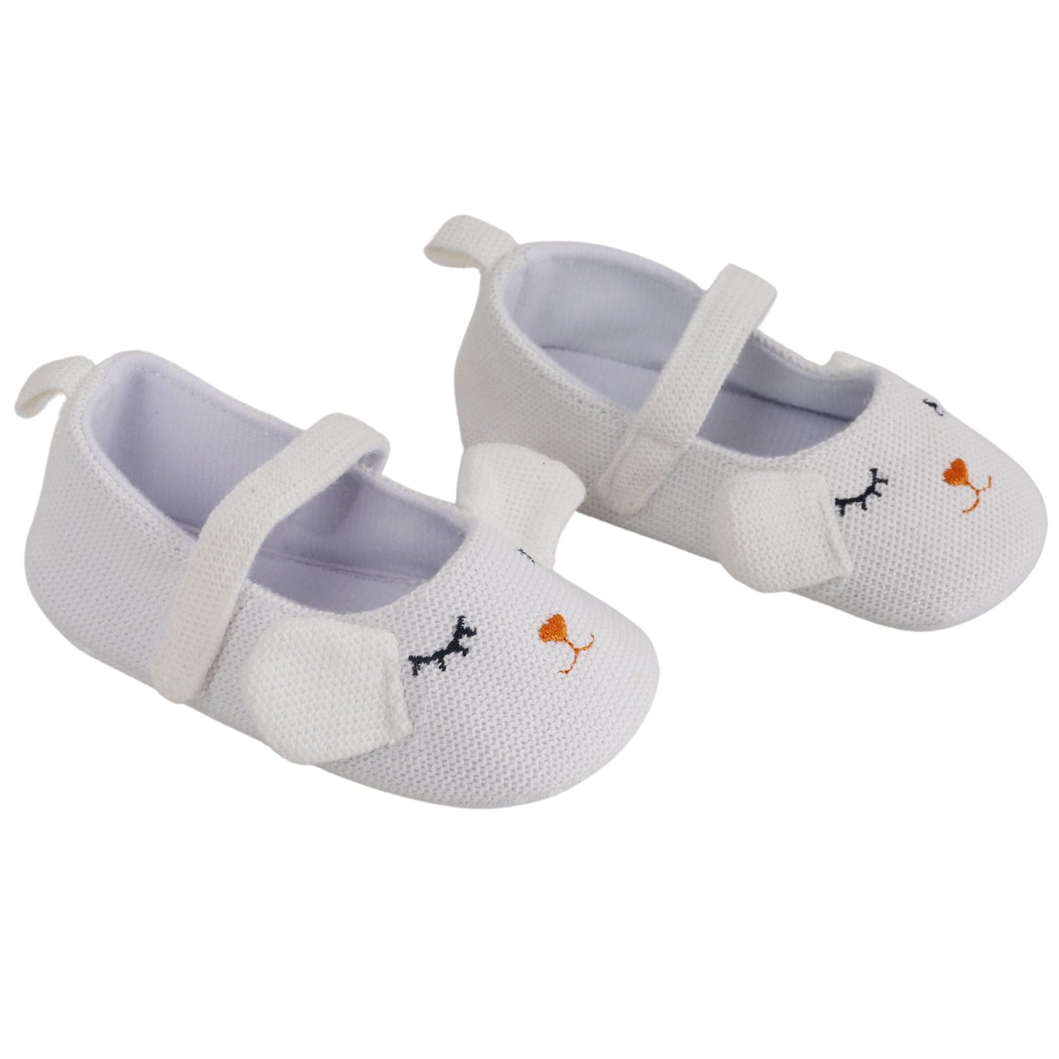 Baby Moo Sleepy Puppy White Booties - Baby Moo