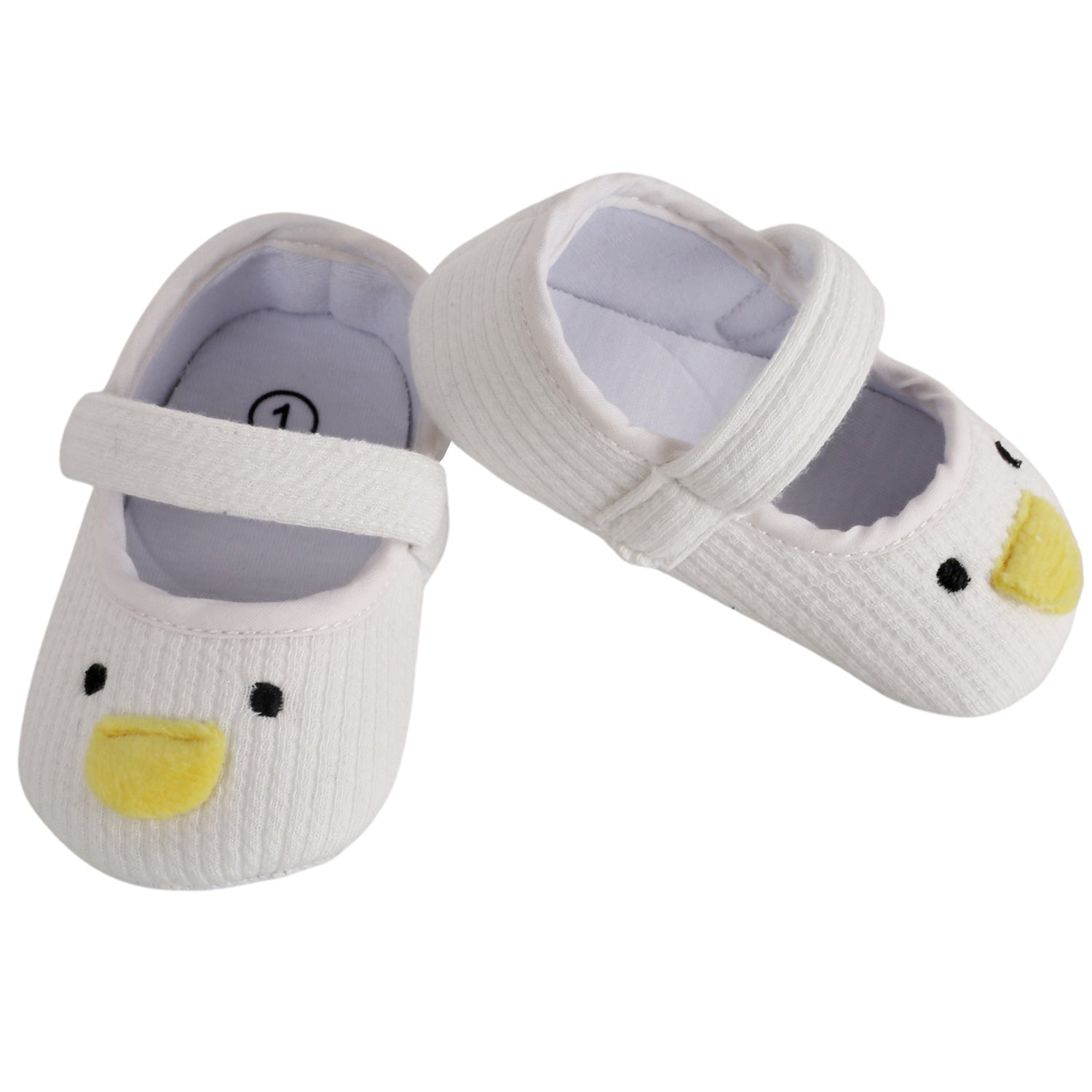 Baby Moo Ducklings White Booties - Baby Moo