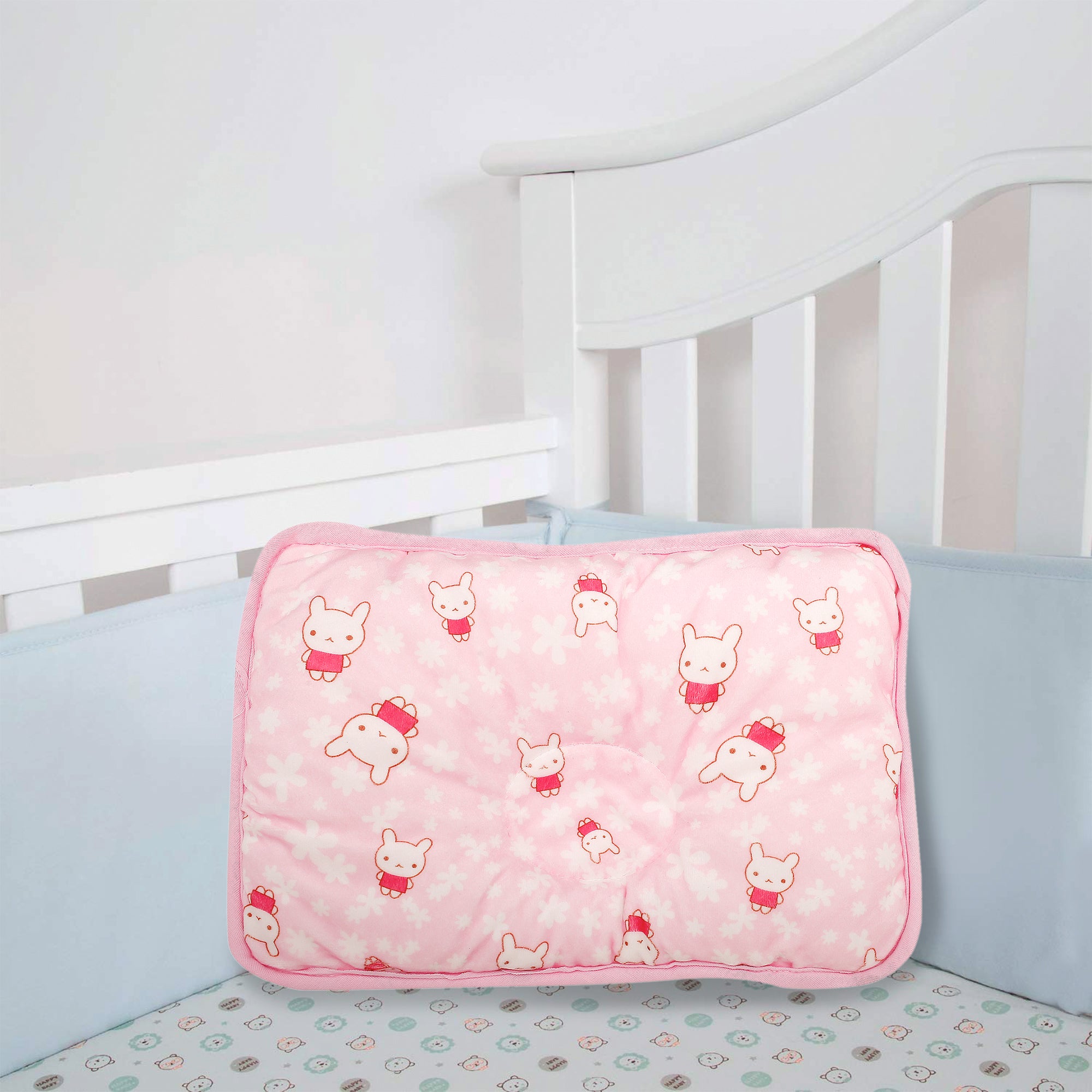 Bunny Pink Baby Pillow