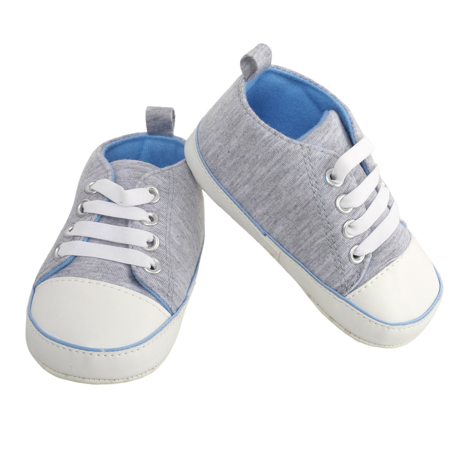 Baby Moo Grey Lace Up Sneakers - Baby Moo