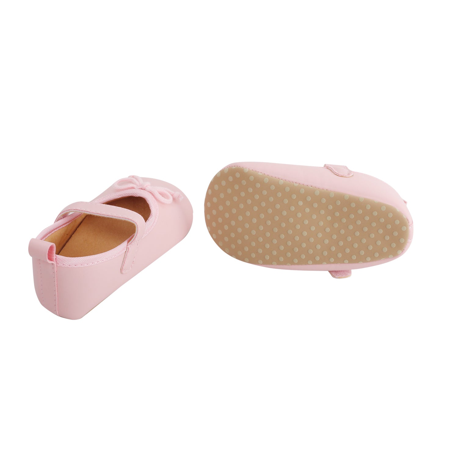 Baby Moo Dressy Bow Pink Booties - Baby Moo
