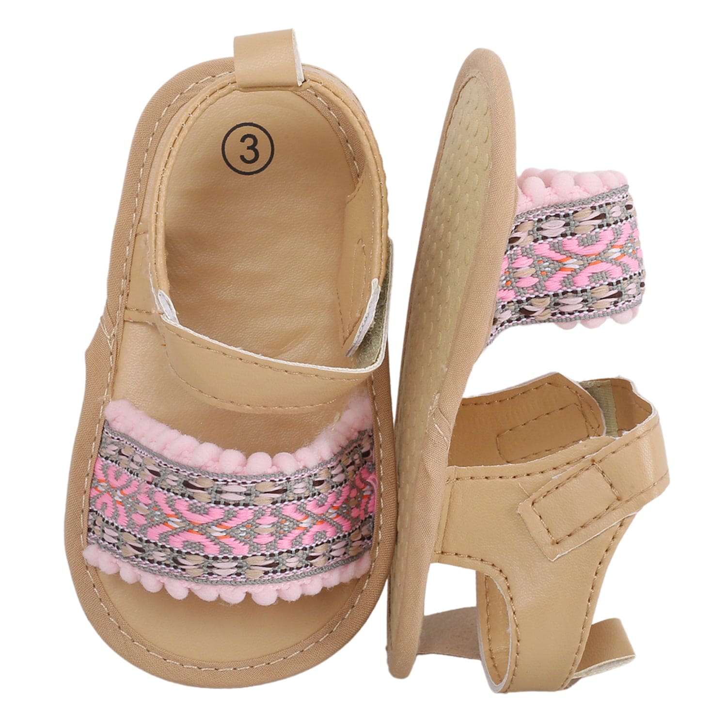 Buy Aria Nica Kids Pink Ankle Strap Sandals for Girls at Best Price @ Tata  CLiQ
