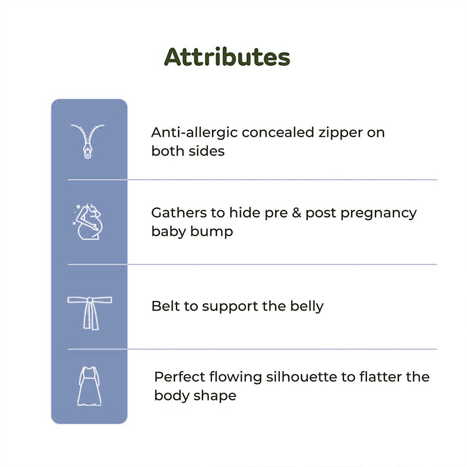 Baby Moo Half Bell Sleeves Comfortable Nursing And Maternity Dress Flower Print - Blue