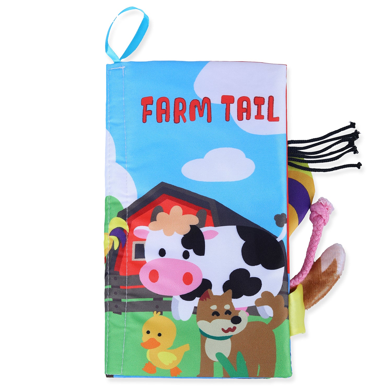 Farm Tail Early Children Sensory Development Interactive 3D Cloth Book With Rustle Paper - Multicolour