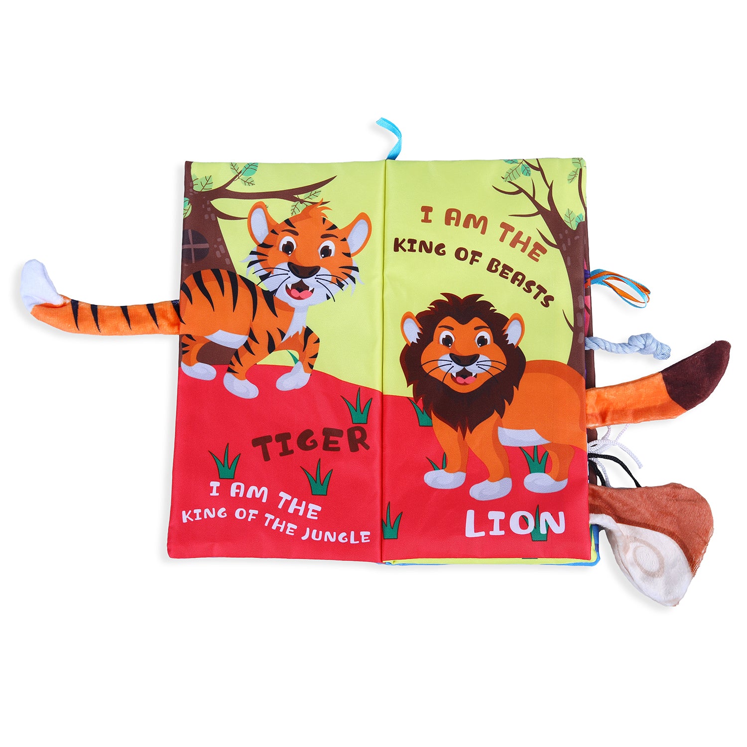 Forest Tail Early Children Sensory Development Interactive 3D Cloth Book With Rustle Paper - Multicolour - Baby Moo