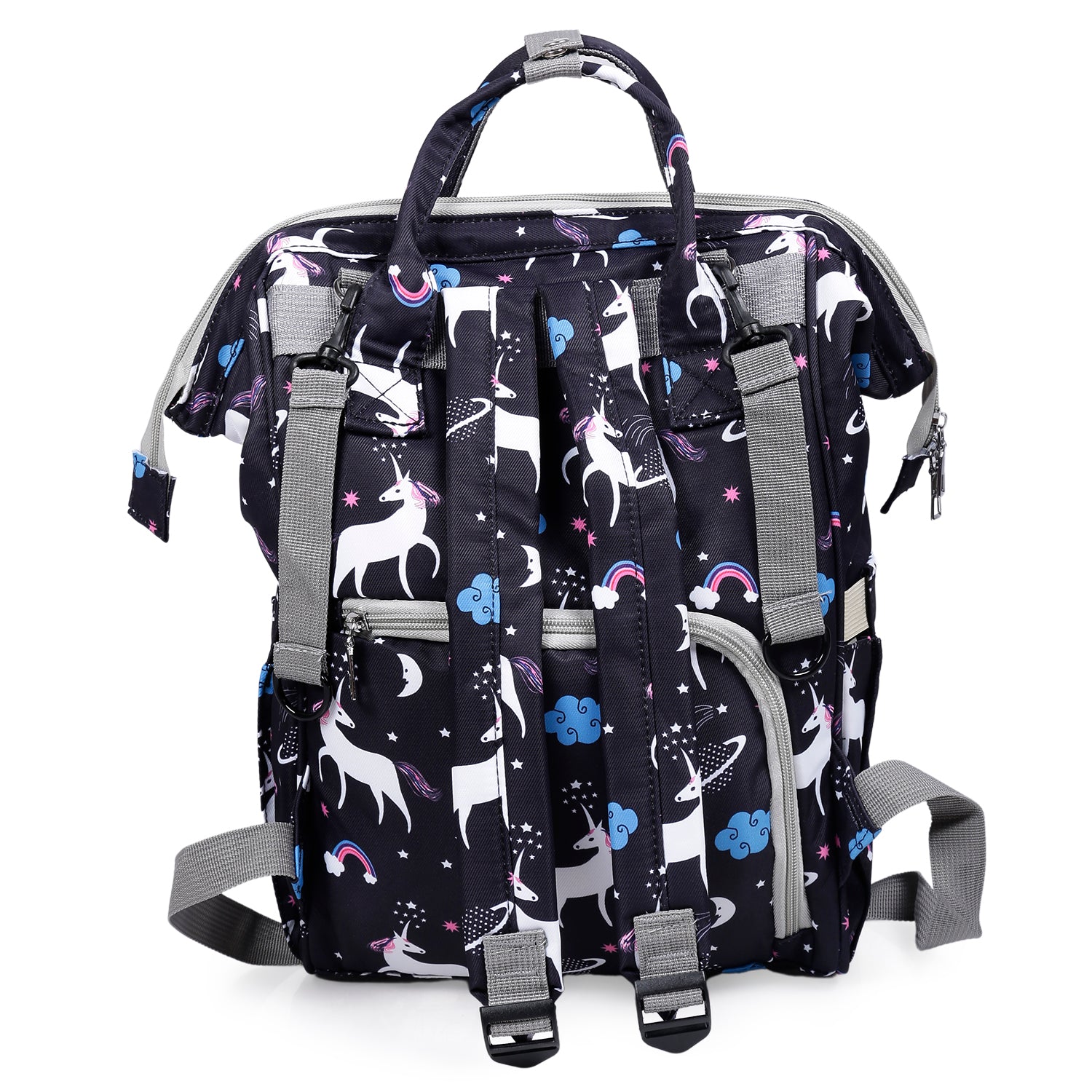 Diaper Bag 
Maternity Backpack Unicorn Black - Baby Moo