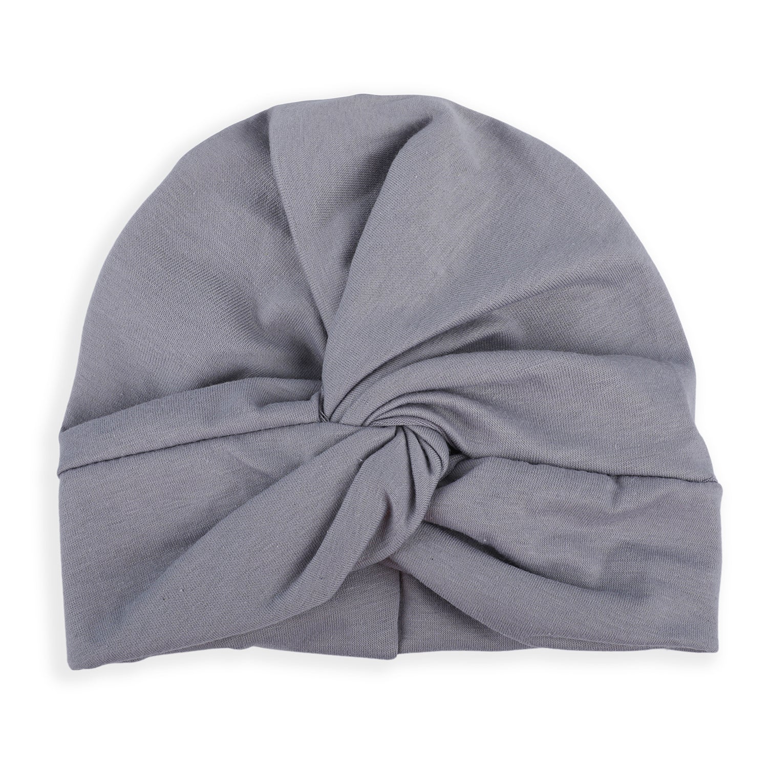 Cute Knotted Turban Cap Infant Beanie - Grey - Baby Moo