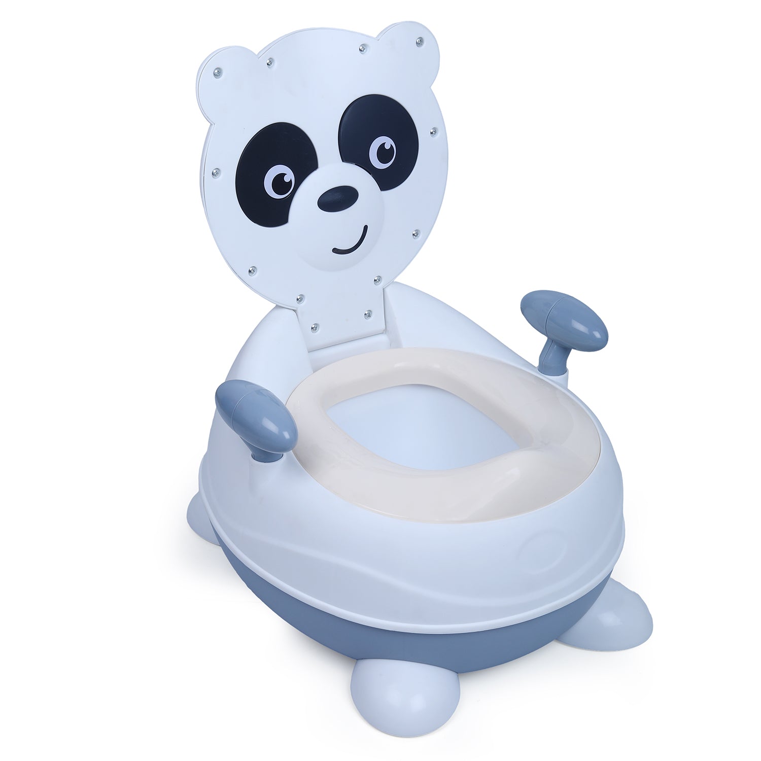 Baby Moo Panda Detachable Lid With Handle For Toilet Training Potty Chair - White