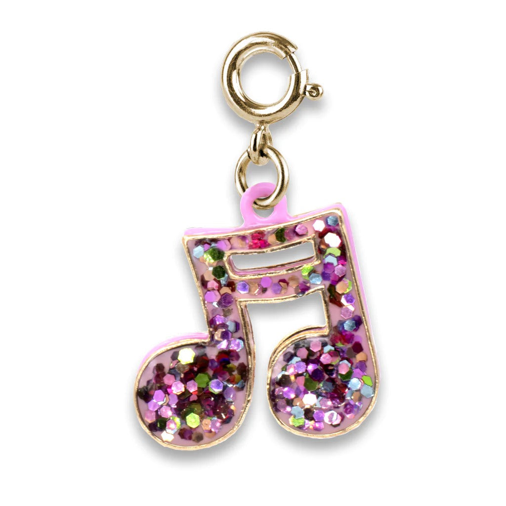 Charmit Gold Glitter Music Note Charm - Silver - Baby Moo