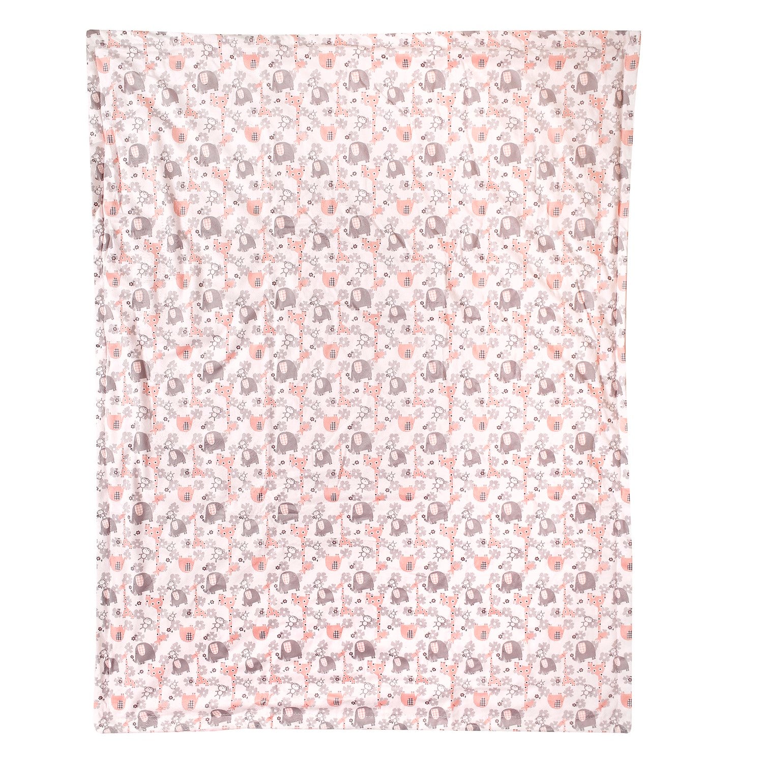 Animal Pink Bubble Blanket - Baby Moo
