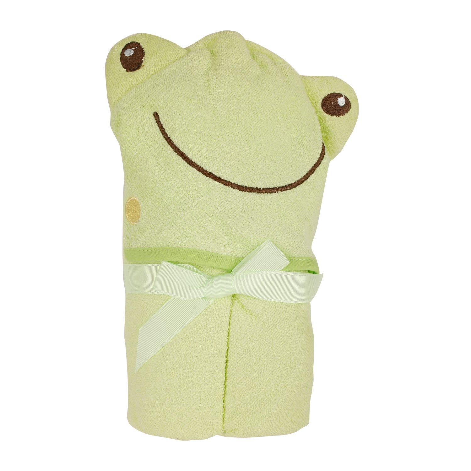 Happy Froggy Green Hooded Towel - Baby Moo