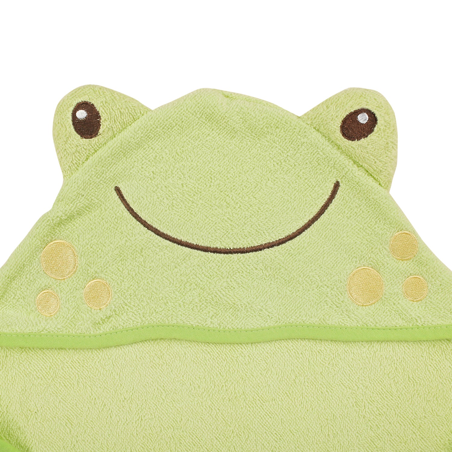 Happy Froggy Green Hooded Towel - Baby Moo