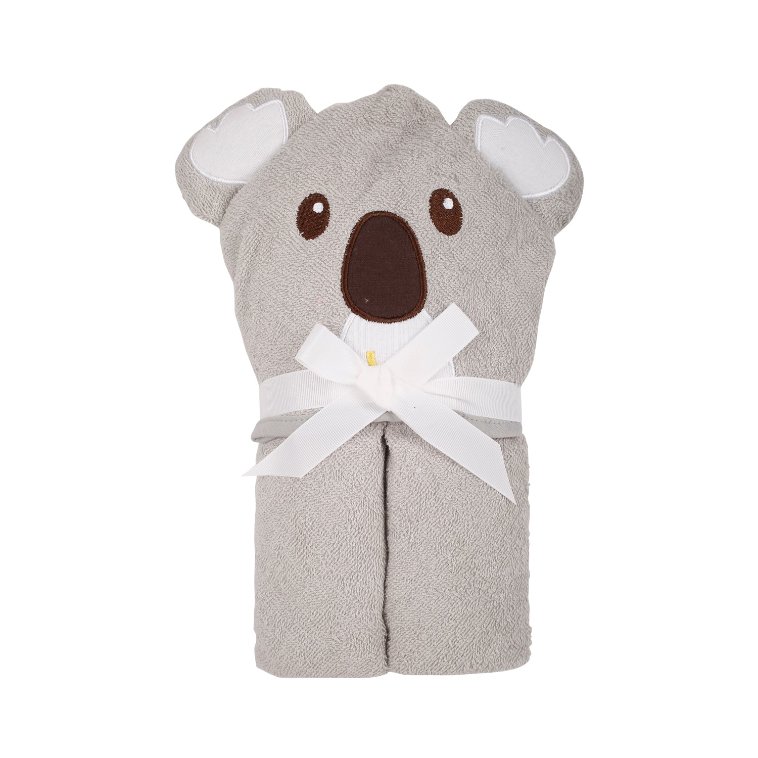 Koala Bear Grey Hooded Towel - Baby Moo