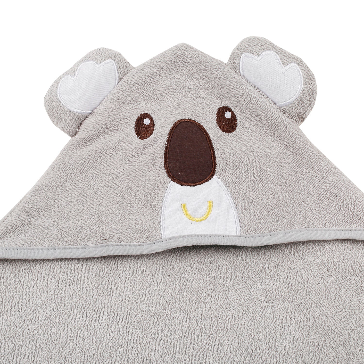 Koala Bear Grey Hooded Towel - Baby Moo