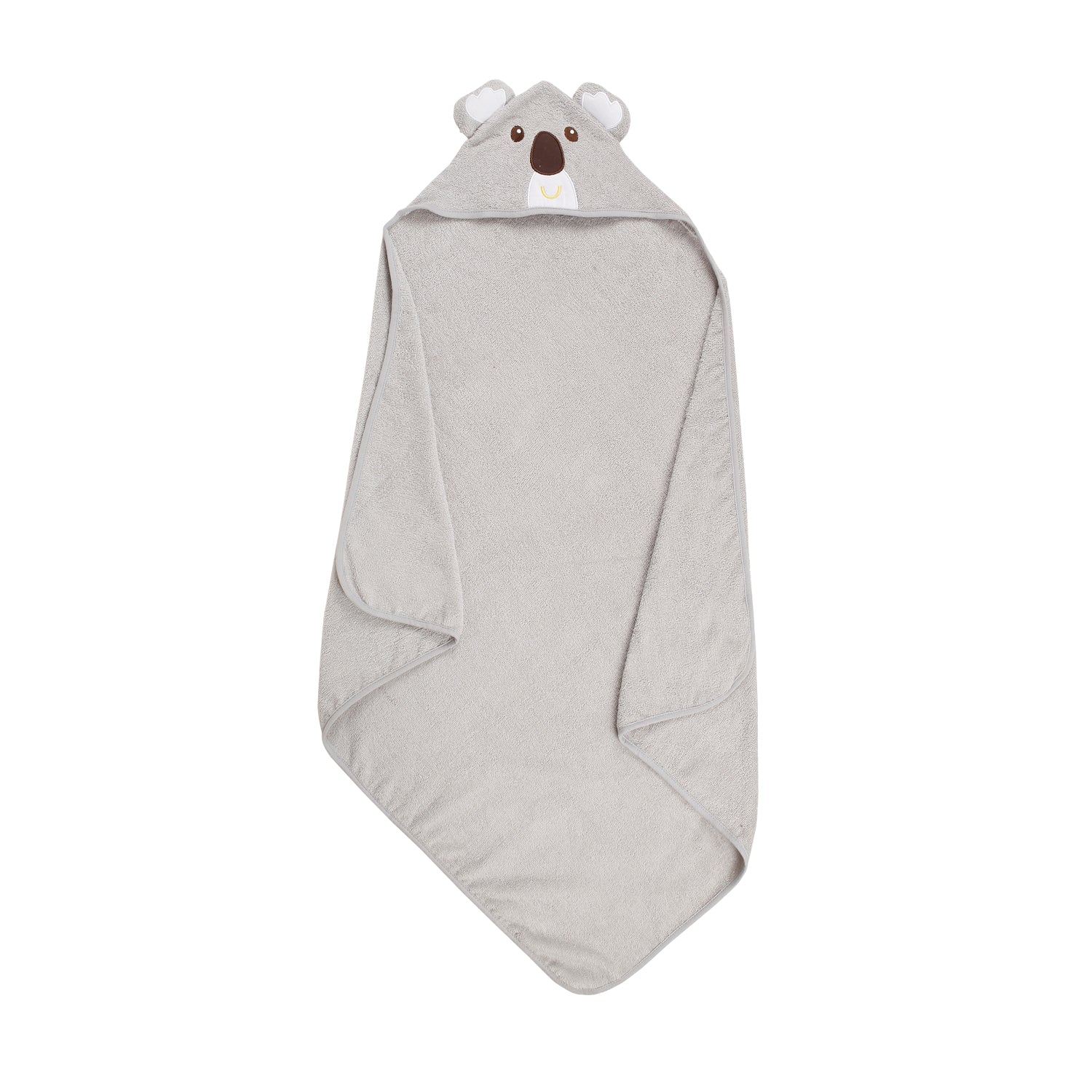 Koala Bear Grey Hooded Towel - Baby Moo