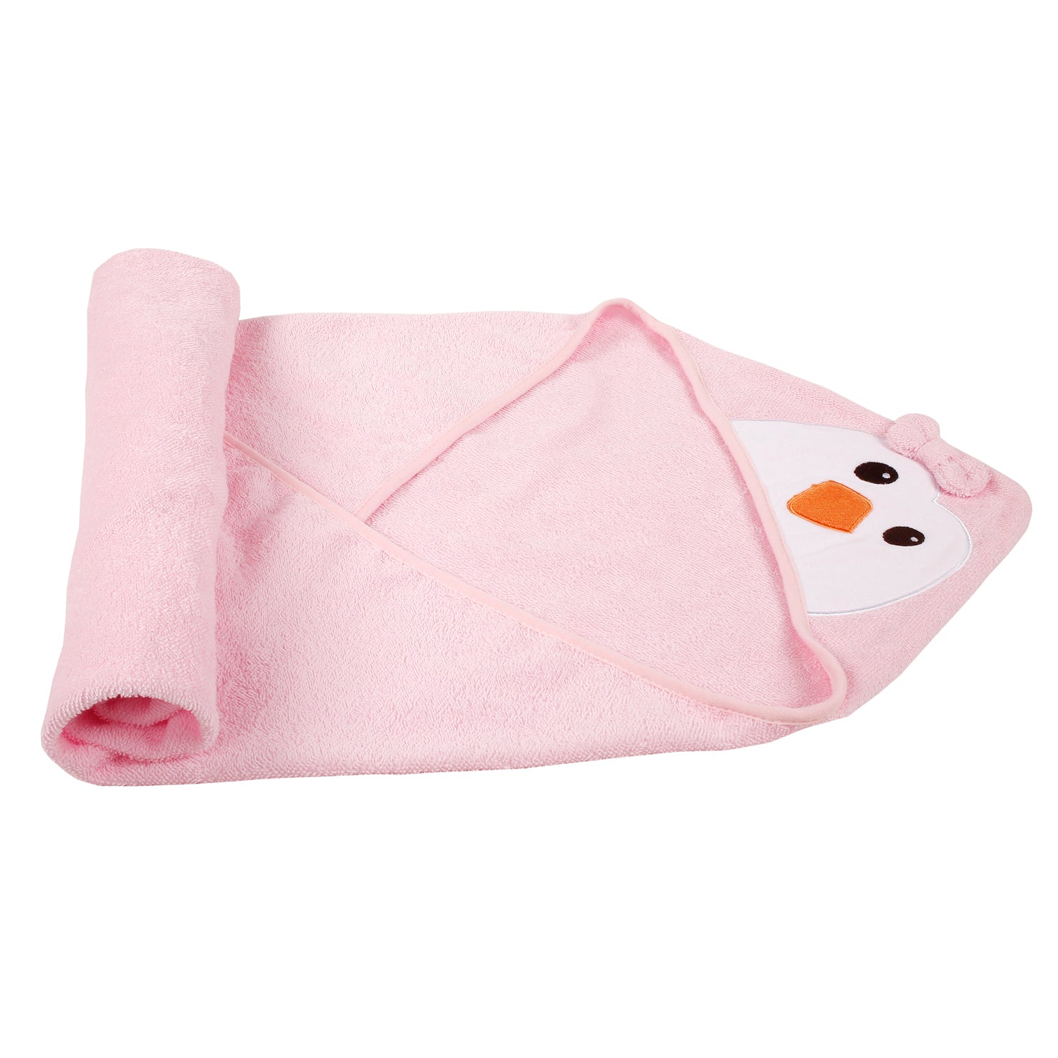 Sweet Birdy Pink Hooded Towel - Baby Moo