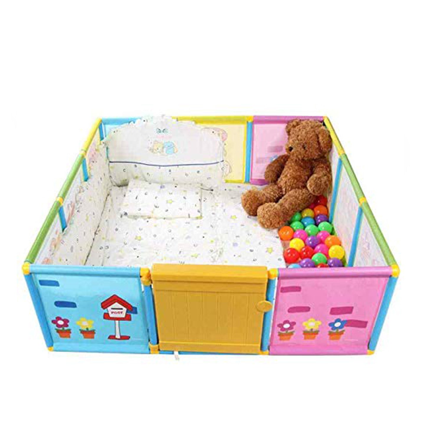 Creative Play House for Kids Play Pen Activity - Multicolour - Baby Moo