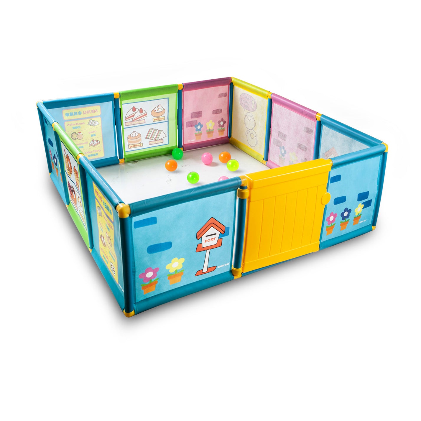 Creative Play House for Kids Play Pen Activity - Multicolour - Baby Moo