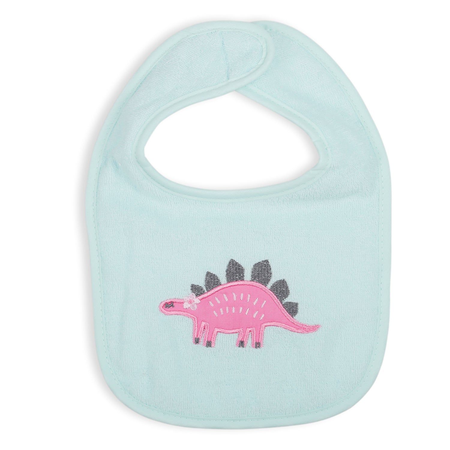 Feeding Bibs Pack Of 3 Rawrsome Dino Pink And Green - Baby Moo