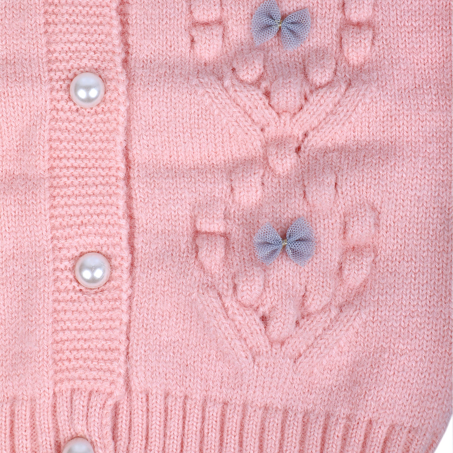 Pink buttons for baby sale cardigan