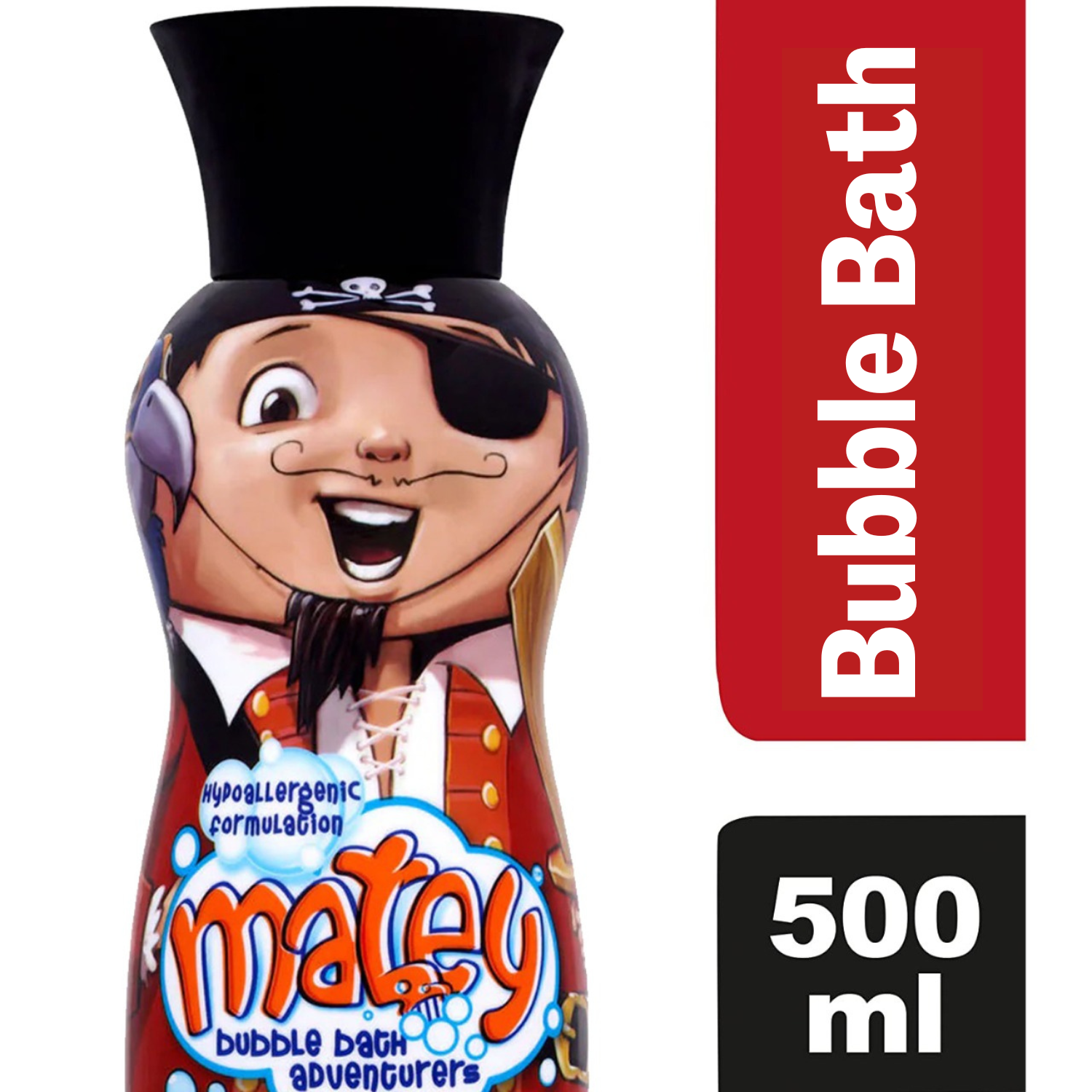 Matey Bubble Bath Adventurers Pegleg Pirate Black 30 Baths 500ml Black - Baby Moo
