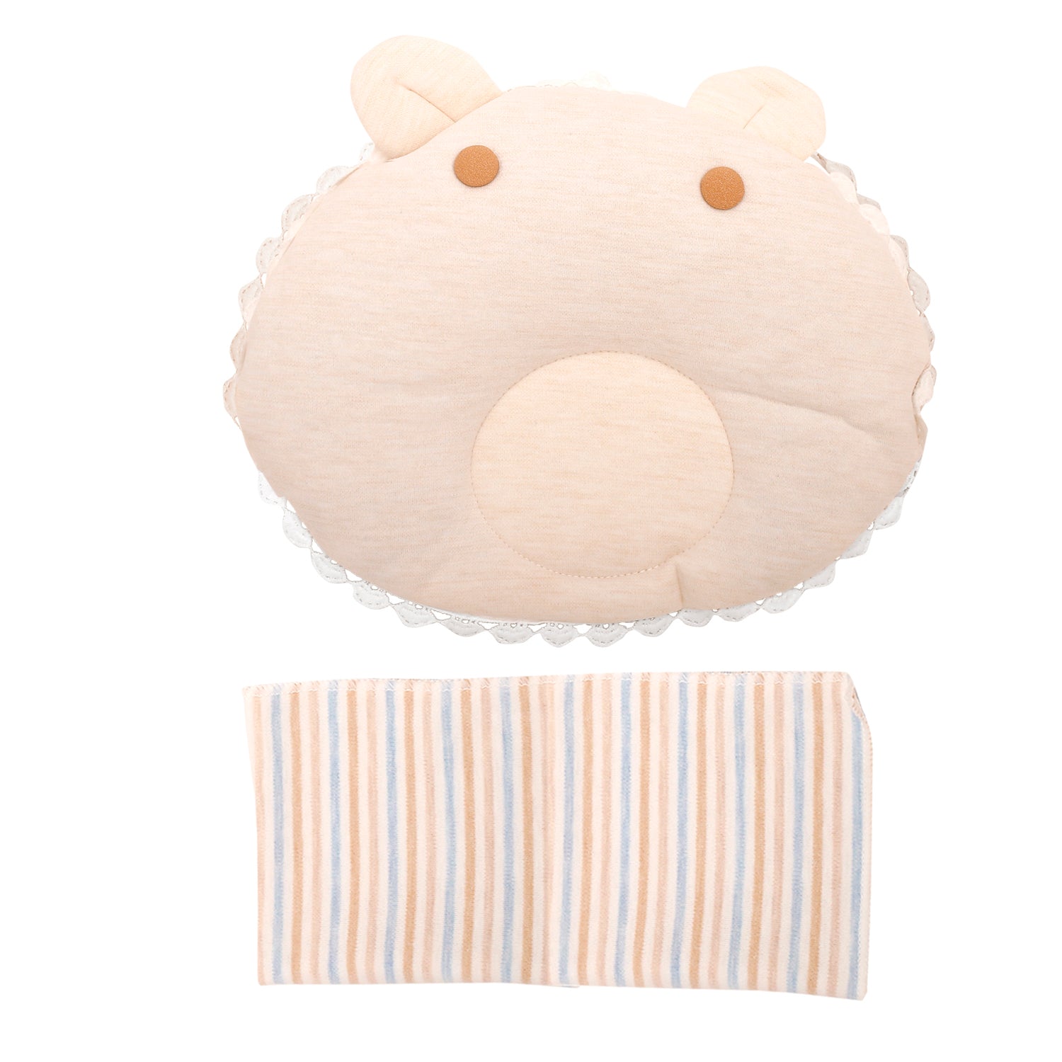Cream Round Pillow Set - Baby Moo