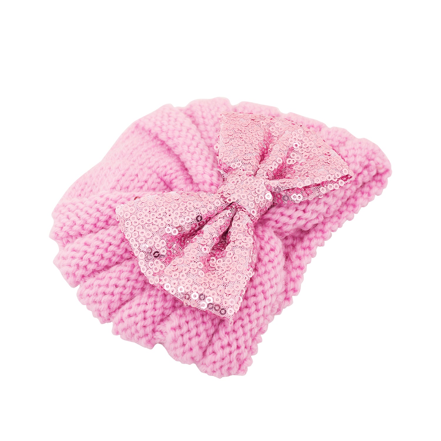 Partywear Pink Turban Cap - Baby Moo