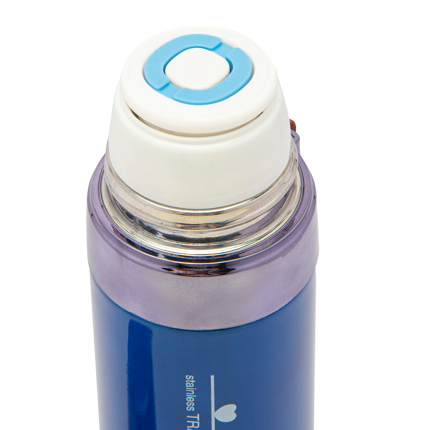 World Traveller Metallic Blue 600 ml Stainless Steel Flask