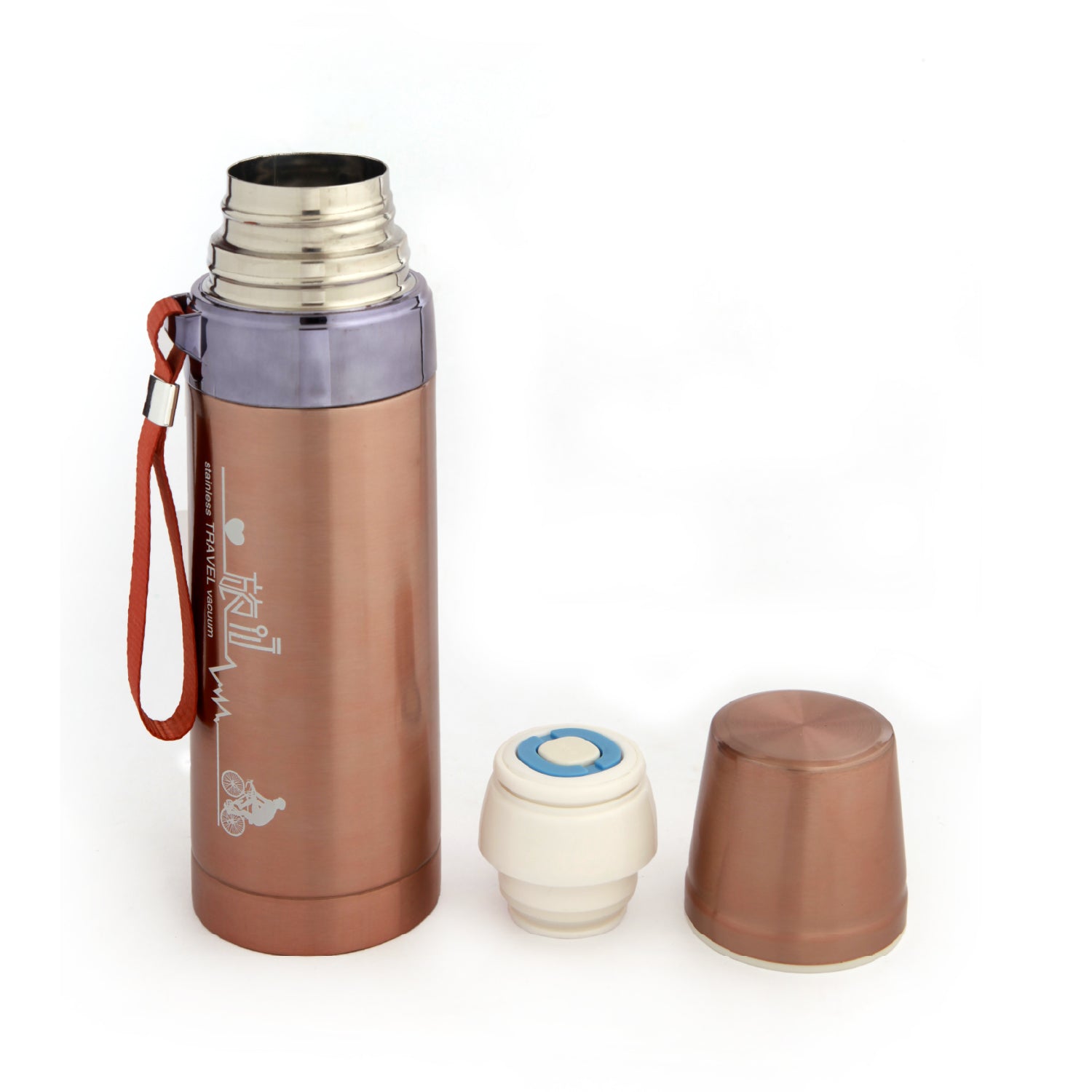 World Traveller Gold 800 ml Stainless Steel Flask - Baby Moo