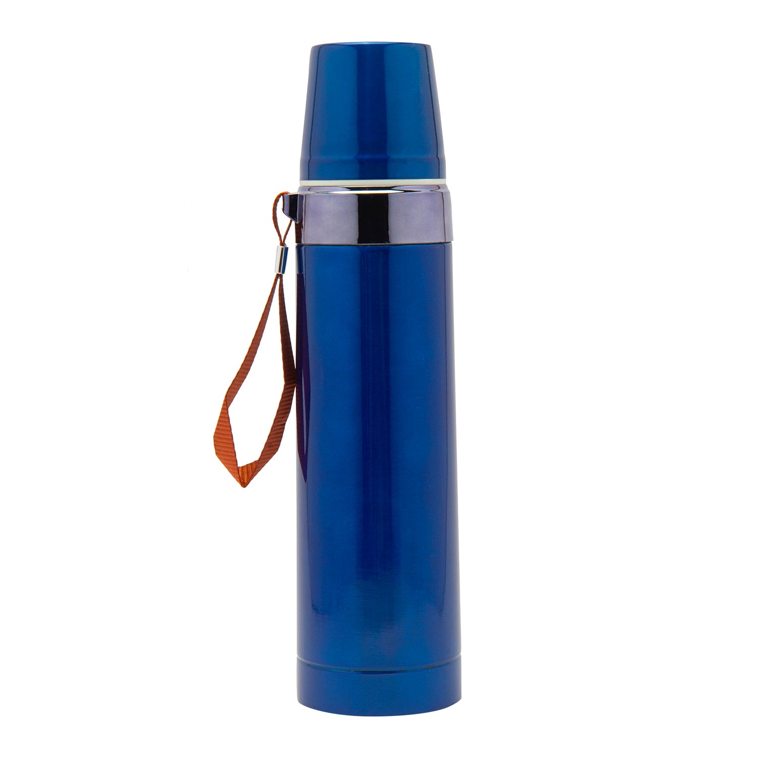 World Traveller Metallic Blue 750 ml Stainless Steel Flask