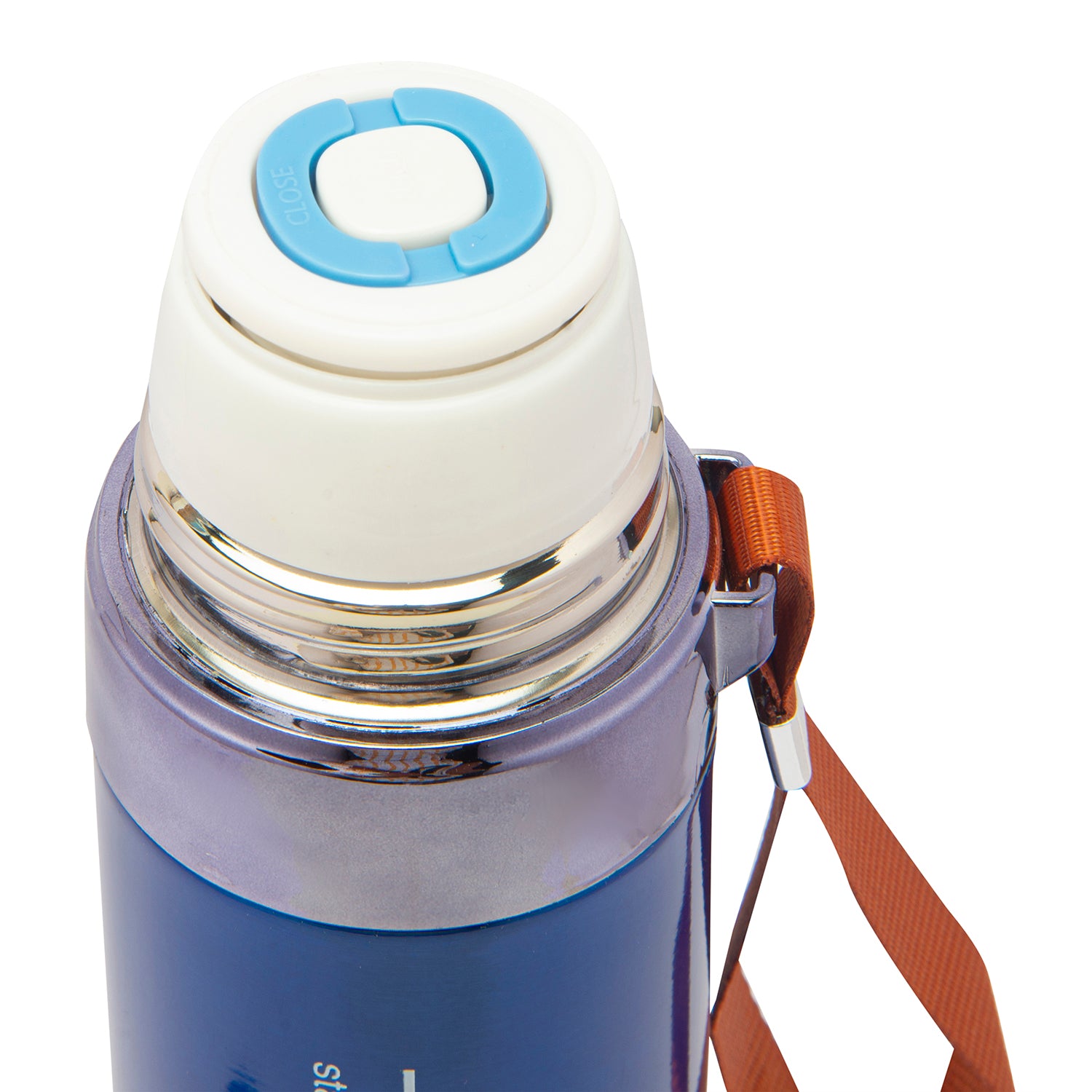World Traveller Metallic Blue 750 ml Stainless Steel Flask - Baby Moo